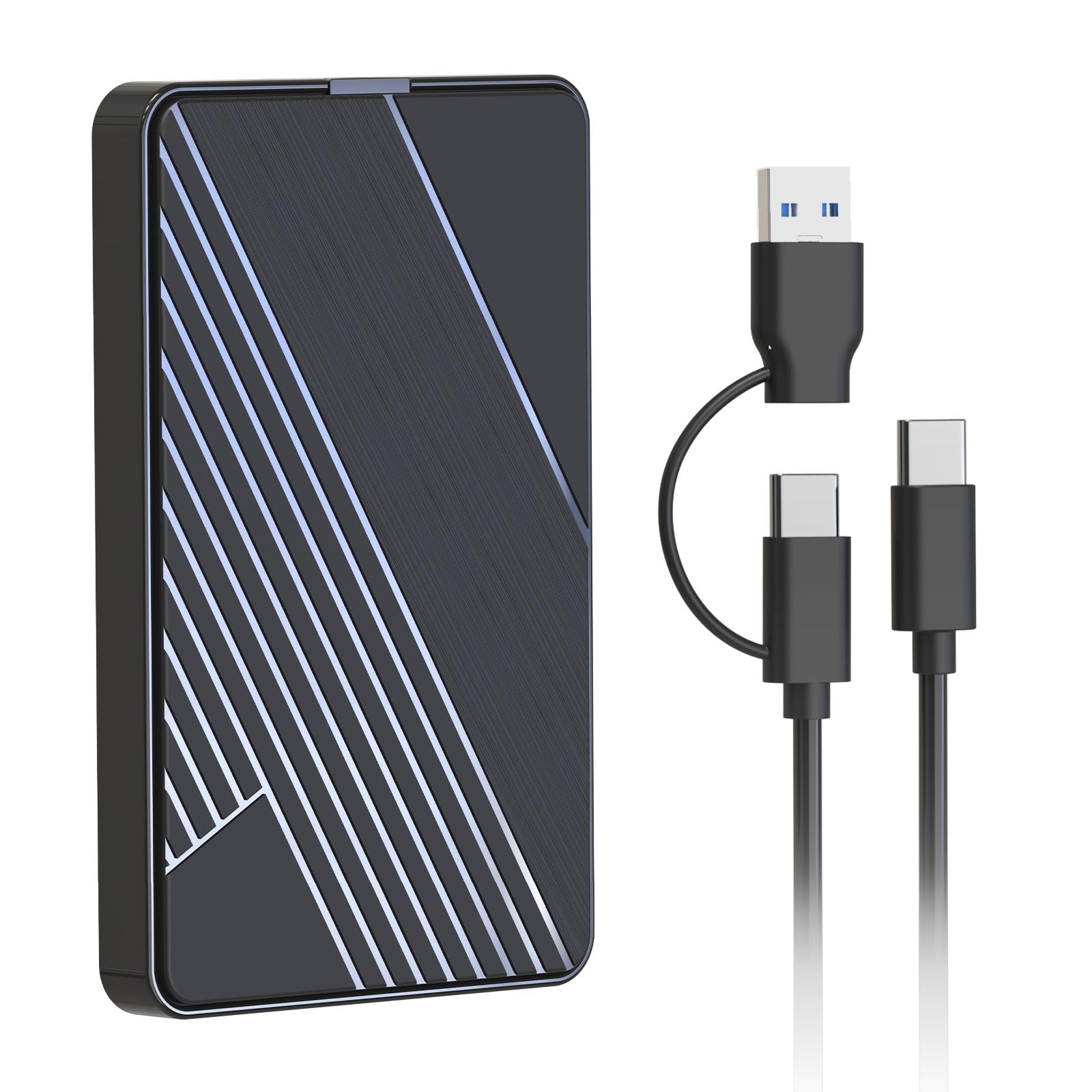 1TB External Hard Drive,USB 3.0 and USB-C Storage Expansion Mobile HDD