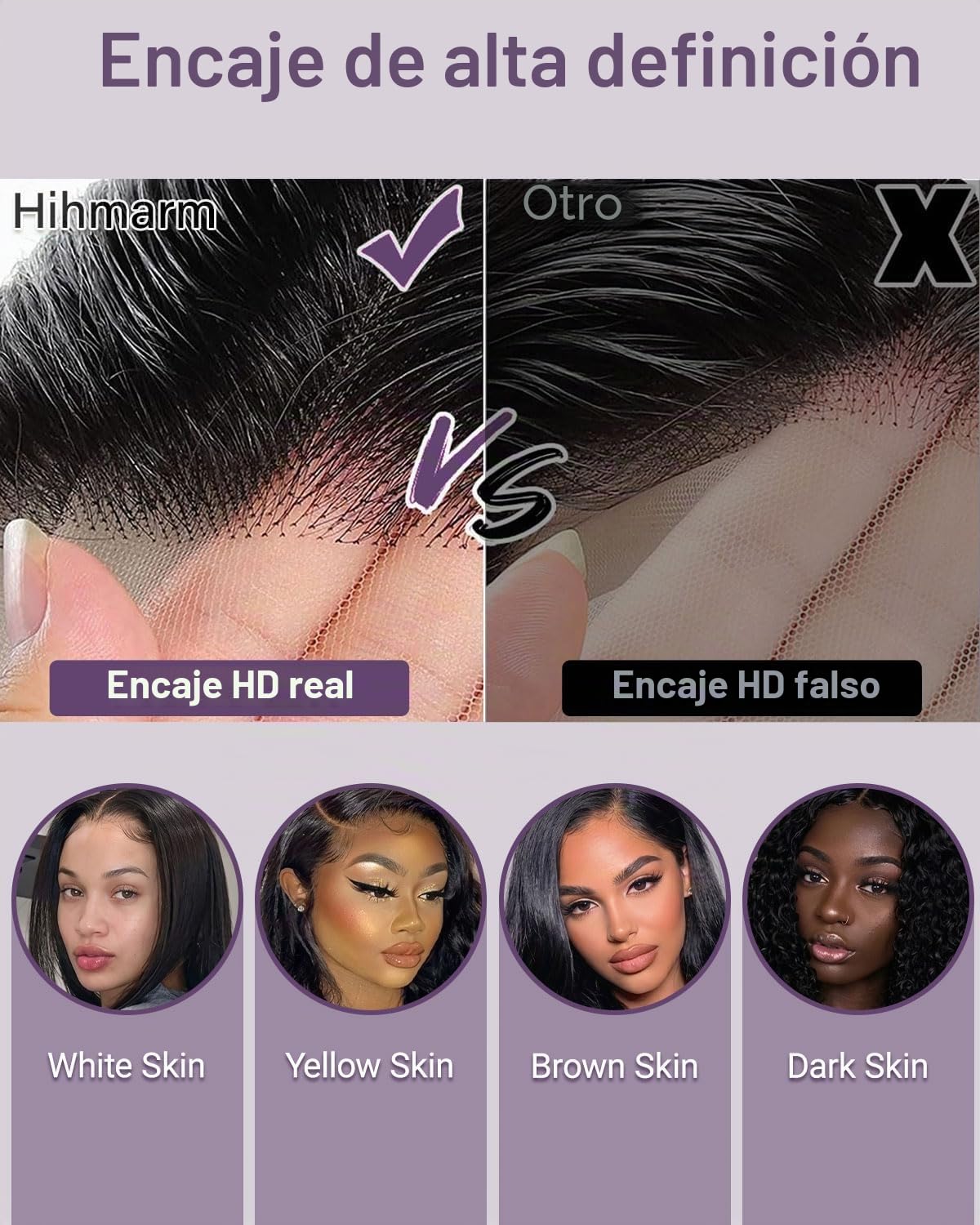 HUIWANYAN Hihmarm Peluca de cabello humano con encaje frontal HD de 33 x 10,2 cm, sin pegamento, predepilada, corto, estilo bob, para mujeres negras, línea capilar natural, densidad del 180%, 35,5 cm