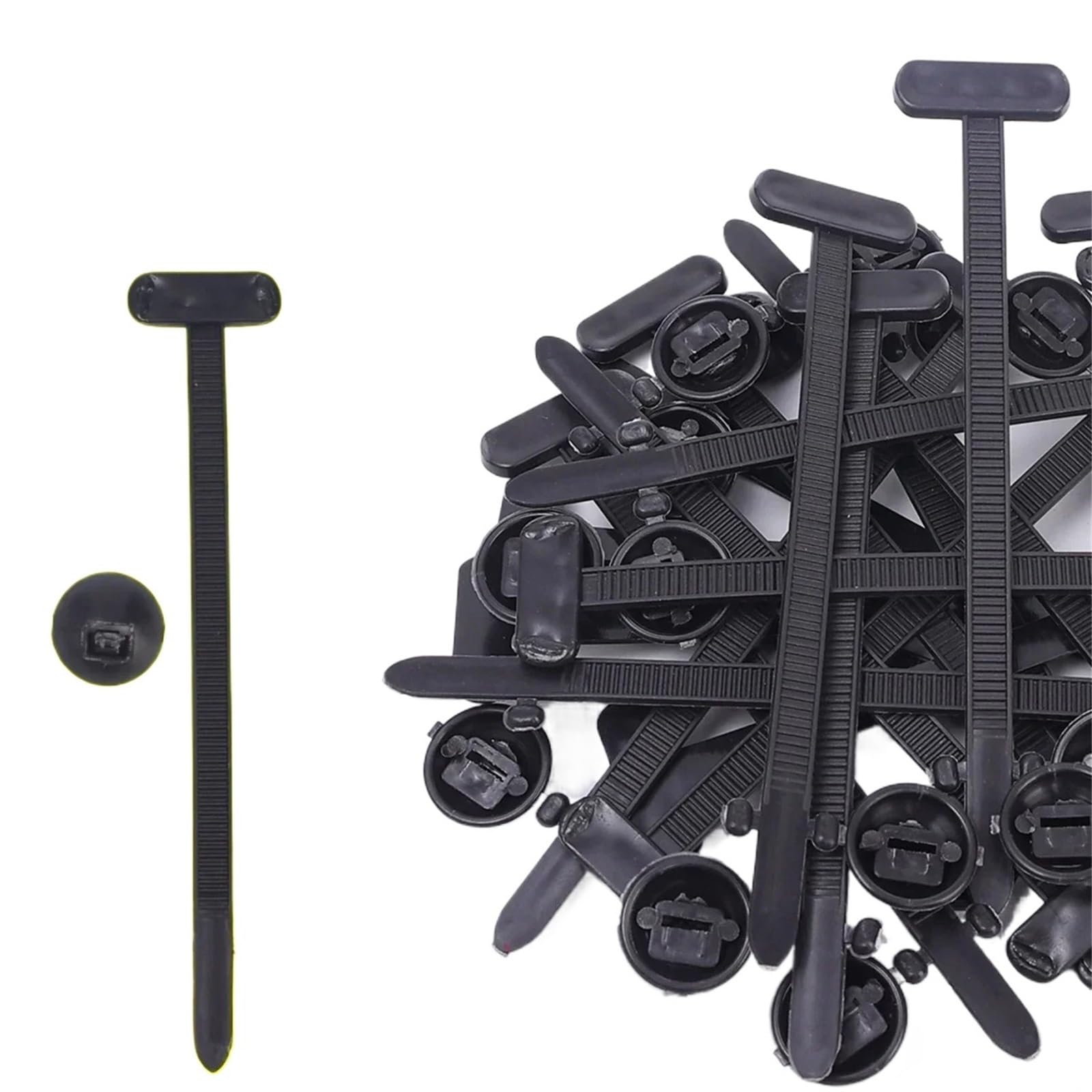 Yangshe 400Set- (800Pcs) Nylon Cable Tie Buckle Self-Locking Clip For Car Engine Guard Wire Management