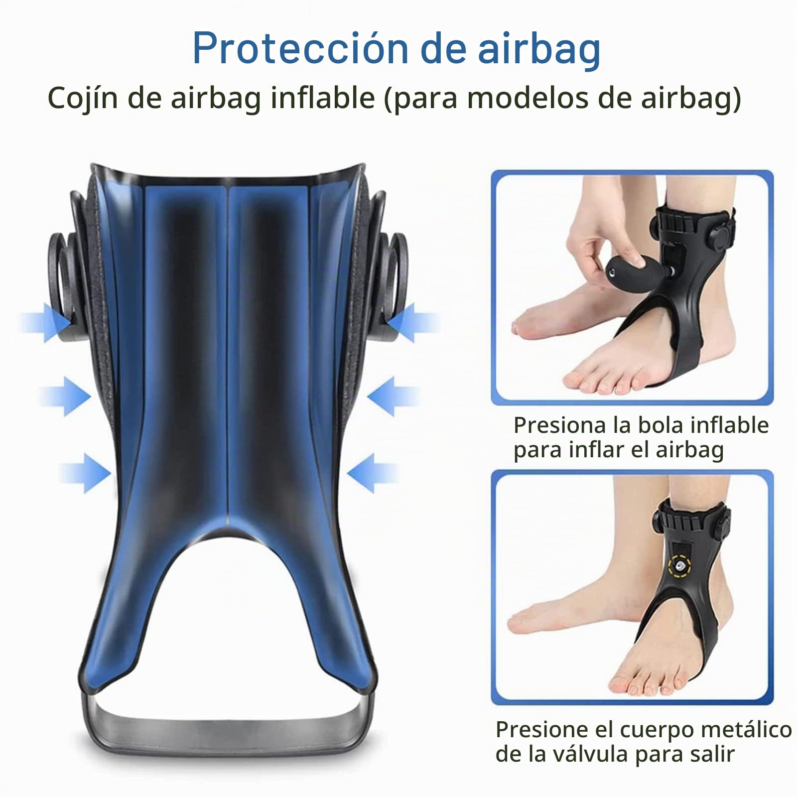Férula De Soporte para Pie Caído, Soporte De Órtesis De Pie De Tobillo, Corrector De Apoyo De Pie para Entrenamiento De Rehabilitación De Lesiones Nerviosas De Pie Caído Right,Large