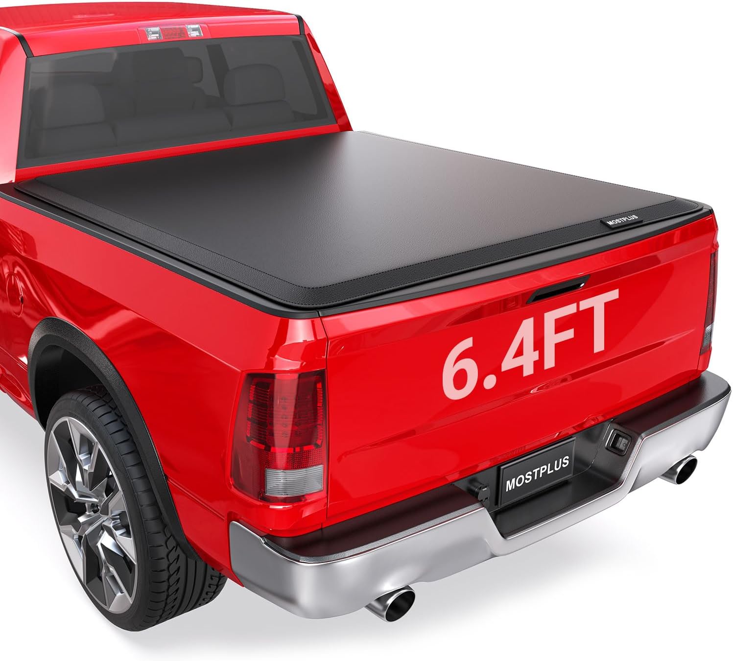 MOSTPLUS Roll-Up Soft Vinyl Truck Bed Tonneau Cover Compatible with 2002-2018 Dodge Ram…