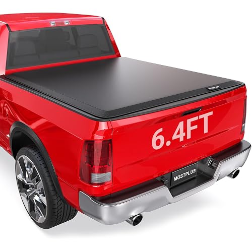 MOSTPLUS Roll-Up Soft Vinyl Truck Bed Tonneau Cover Compatible with 2002-2018 Dodge Ram 1500 2003-2023 Ram 2500 3500 No RamBox On Top (6.4/6.5 FT Feed Bed) Fleetside-Only fit 2019-2023 Classic