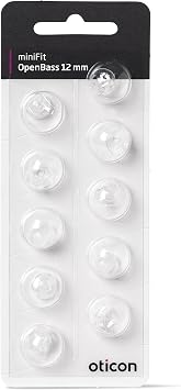 New - Oticon Open Bass miniFit Domes 12mm