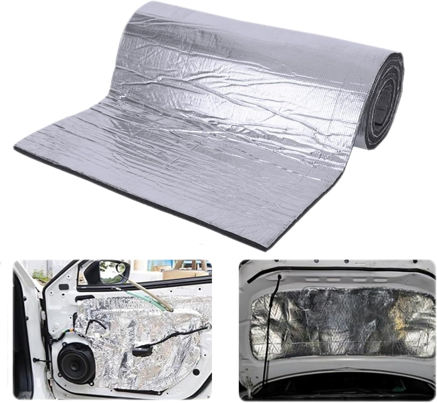 10mm auto Sound deadening Material for Dodge Ram 1500 2019-2025 Crew Cab, Self-Adhesive Hood Insulation Heat Shield Auto,Closed Cell Foam Car Sound Deadening