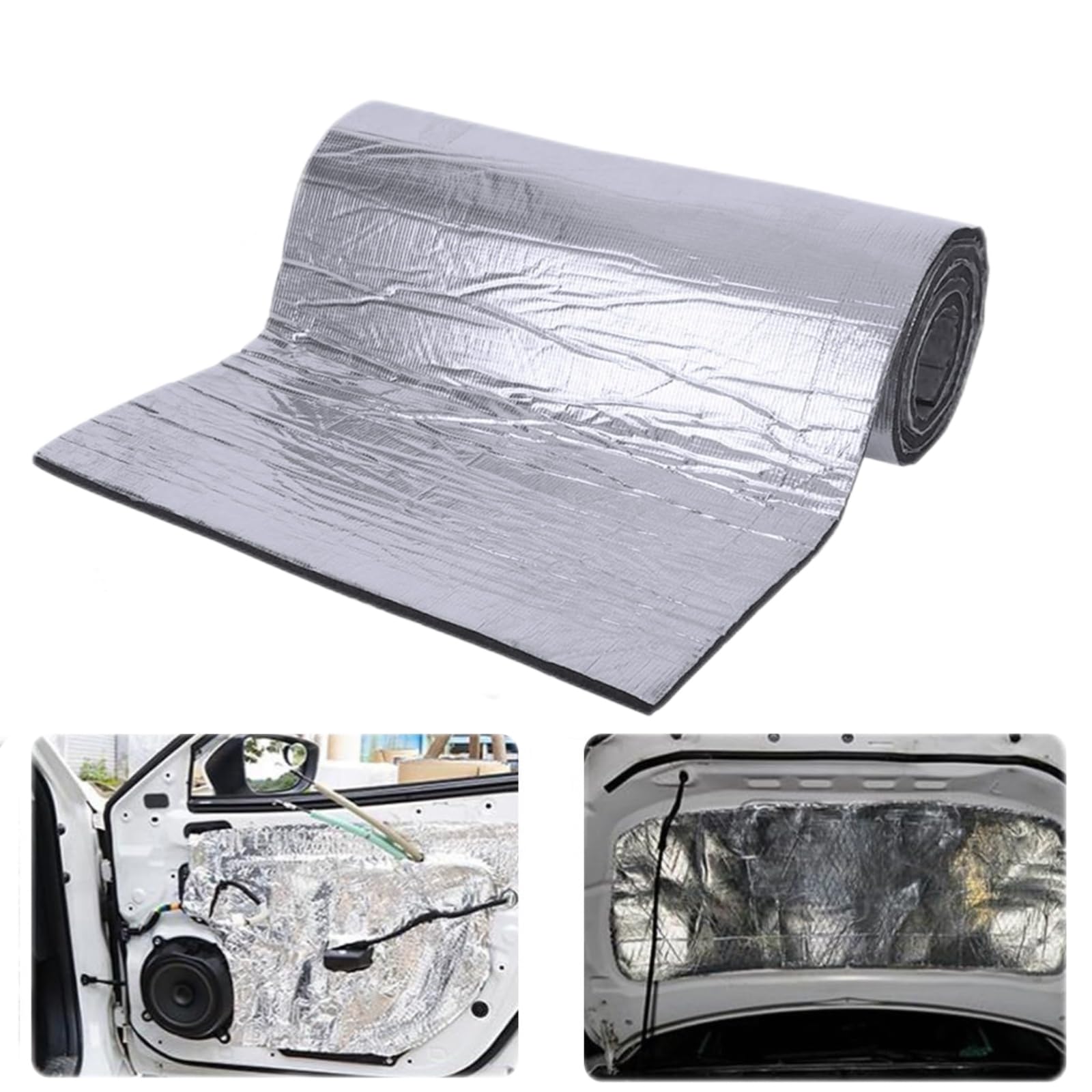 SZPXXX 10mm Auto Self-Adhesive Sound-proofing Foam Mat for Land Rover Defender 110 2020-2025, Noise Acoustic Dampening Moisture Proof Waterproof,Car Sound Insulation Deadener