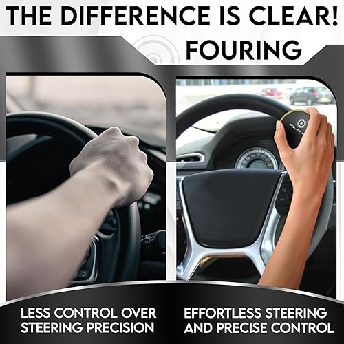 Miniatura 16 de Perilla para volante de auto de silicio color negro BL Silicon Power Handle, accesorio para auto, vehículo rojo