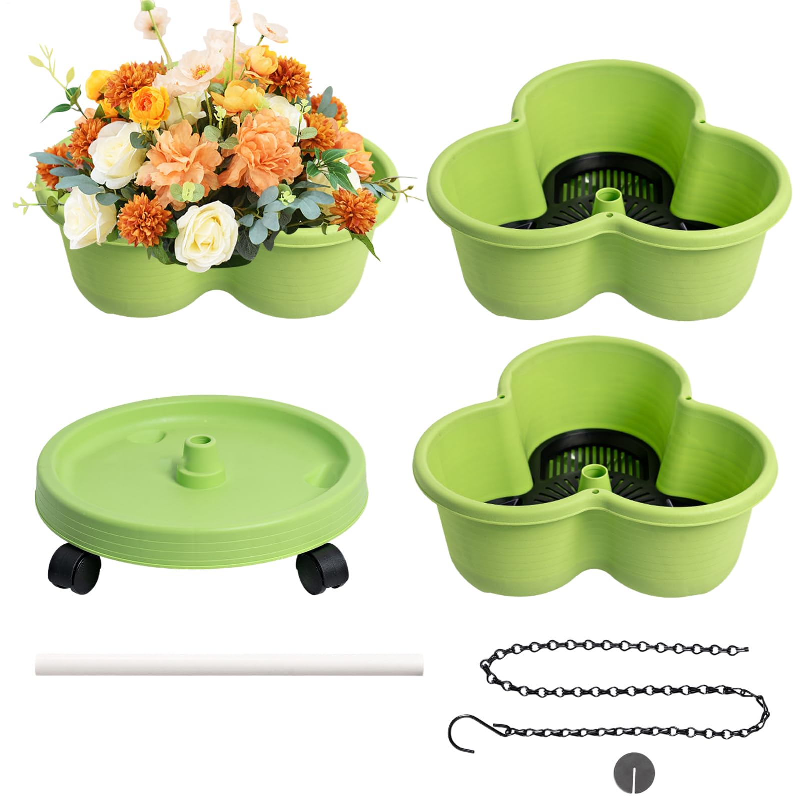 Tour de jardin verticale potager anti-encombrement 3 niveaux pour petit balcon