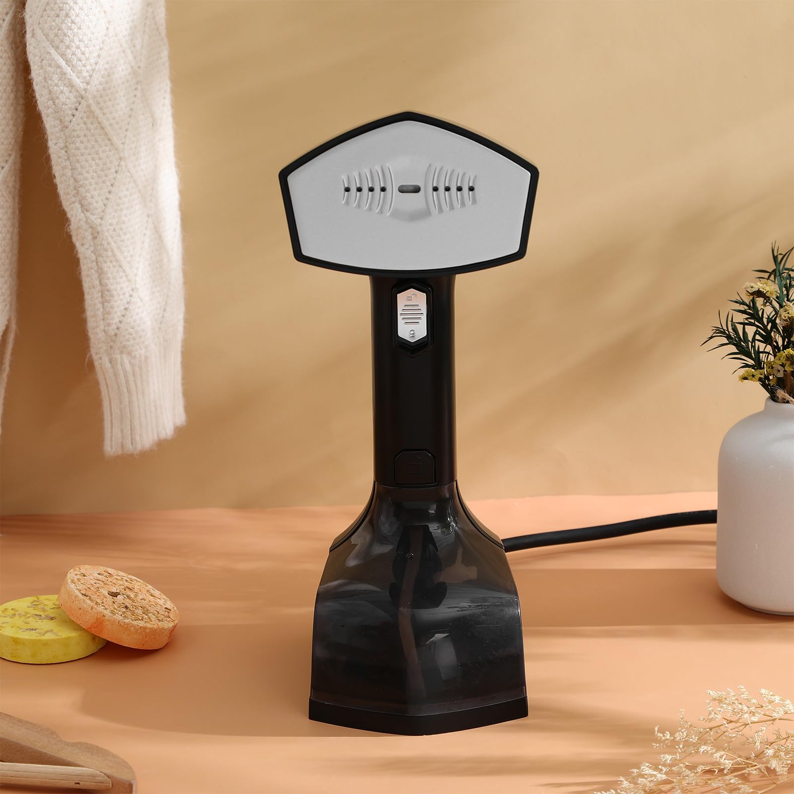 Tragbarer Dampfgarer A15 2500w aus Abs für Kleidung Schwarz