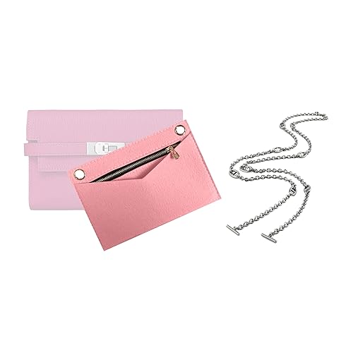 Kelly Wallet Conversion Kit Conversion Kit for Kelly Wallet Insert Strap Kelly Wallet on Chain Gold (Lime, 120cm Silver Chain)