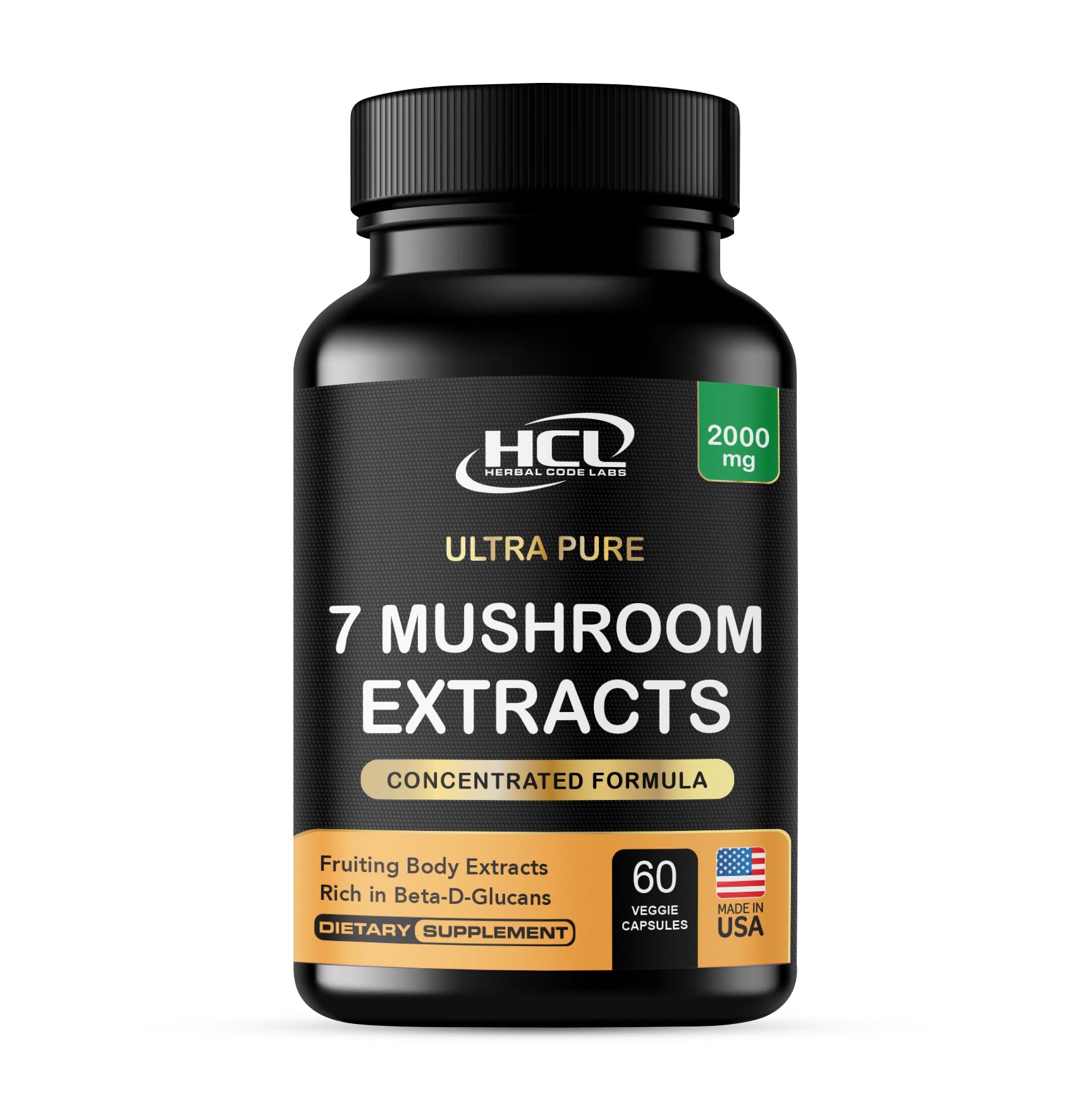 Herbal Code Labs 7-Mushroom Supplement Extracts