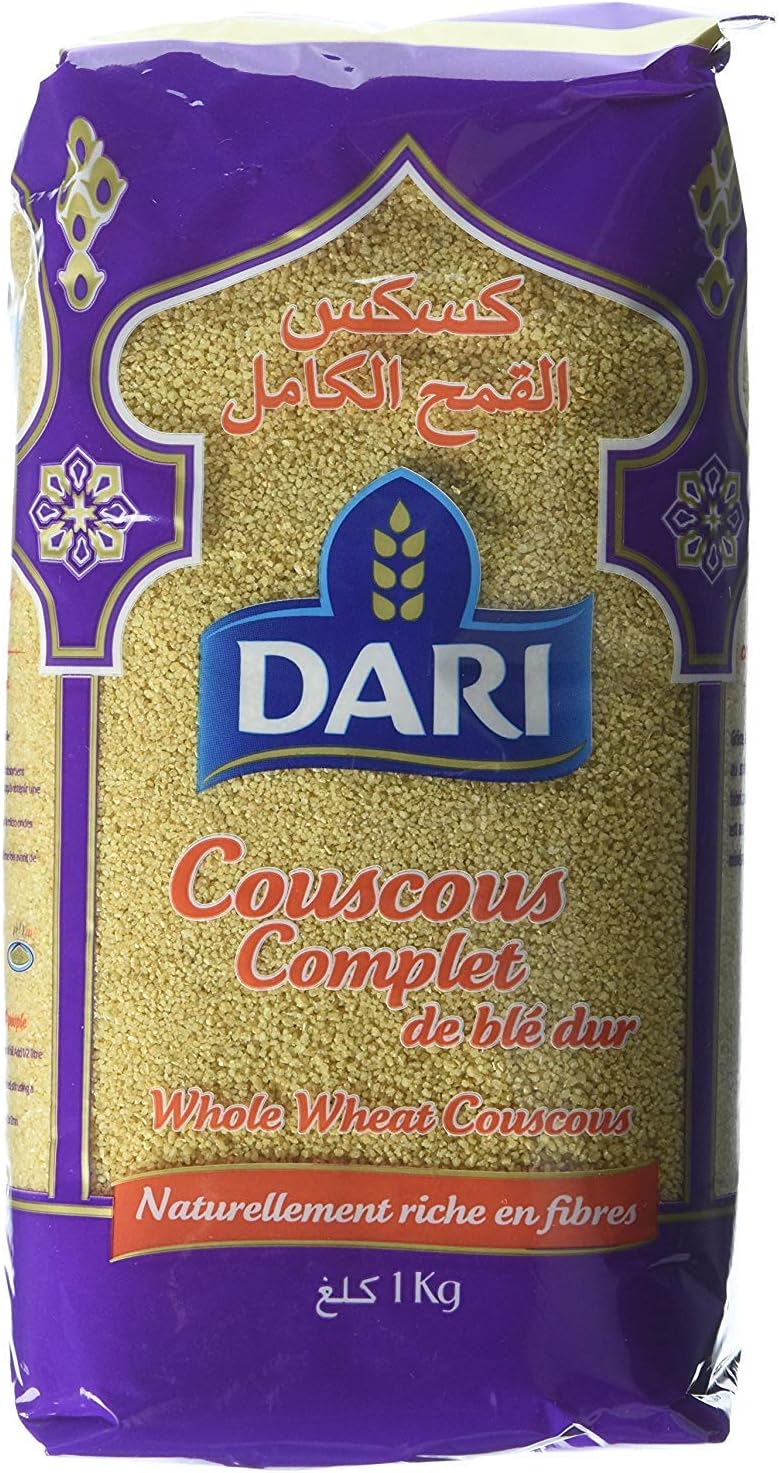 Organic Whole Wheat Couscous, 5 Pounds NonGMO, Kosher
