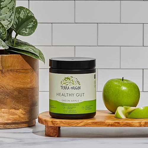 Miniatura 9 de TERRA ORIGIN Paquetes de palitos intestinales saludables, L-glutamina, olmo resbaladizo, aloe vera, extracto de raíz de regaliz, salud intestinal,