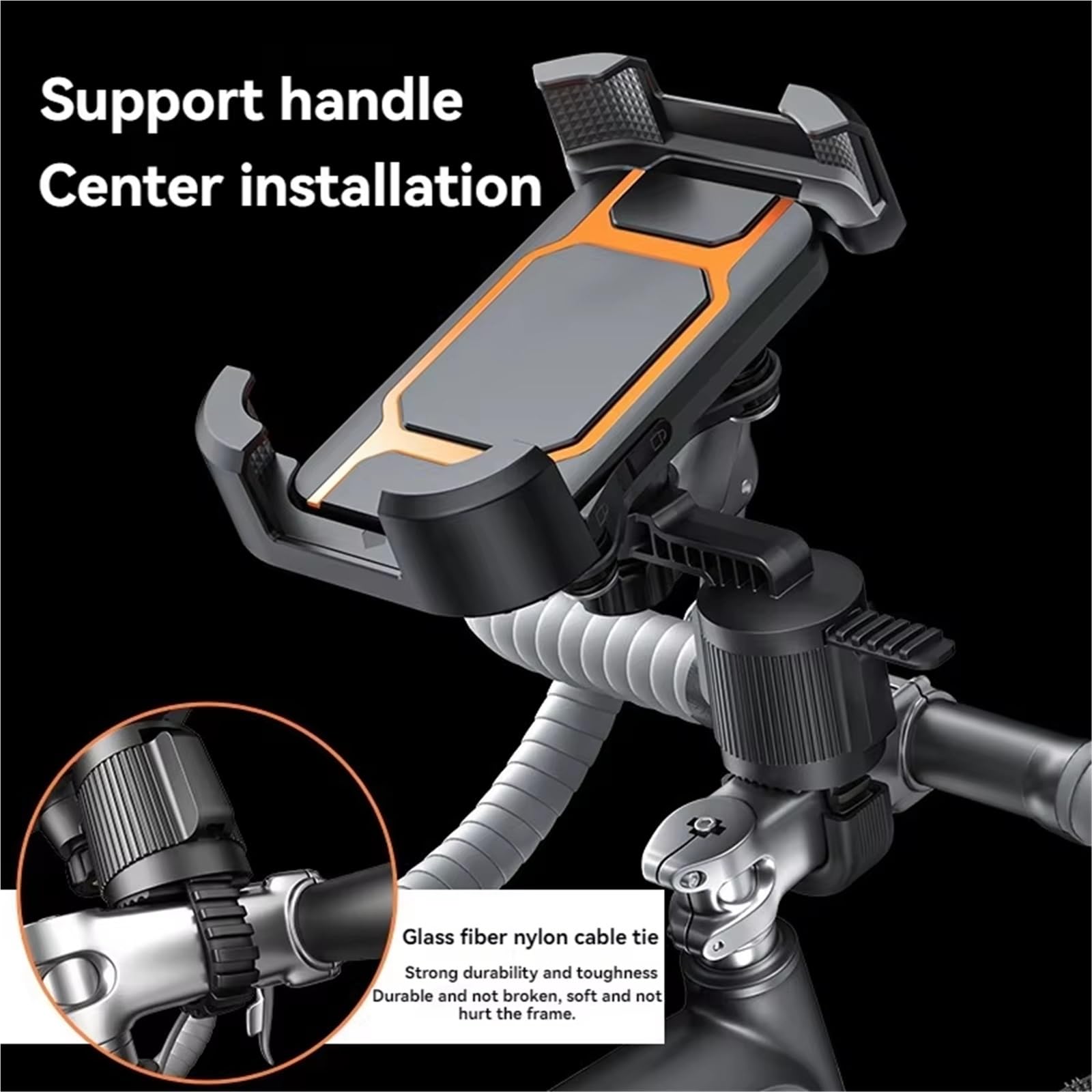 Barre Support Navigation GSP Support Navigation Véhicule Électrique Et Support Fixe Vélo Stable Résistant Aux Vibrations Support Téléphone Portable Moto Support Navigateur GPS(Bicycle B)