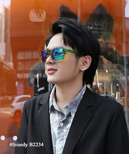 Miniatura 2 de FEISEDY Gafas de sol deportivas polarizadas para hombres y mujeres, gafas clásicas de pesca, conducción y ciclismo, protección UV400 B2234