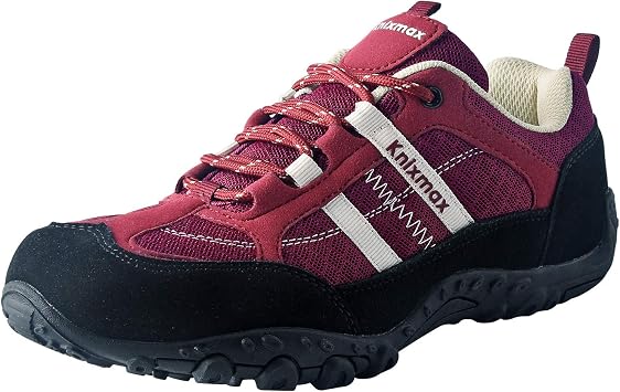 Knixmax Womens Hiking Shoes Lightweight Non-Slip Outdoor Sneakers US 5-11 | Water Resistant Hiking Sneakers With Non-slip Rubber Outsole, Breathable Suede Leather Upper & Removable Cushioned Insoles
