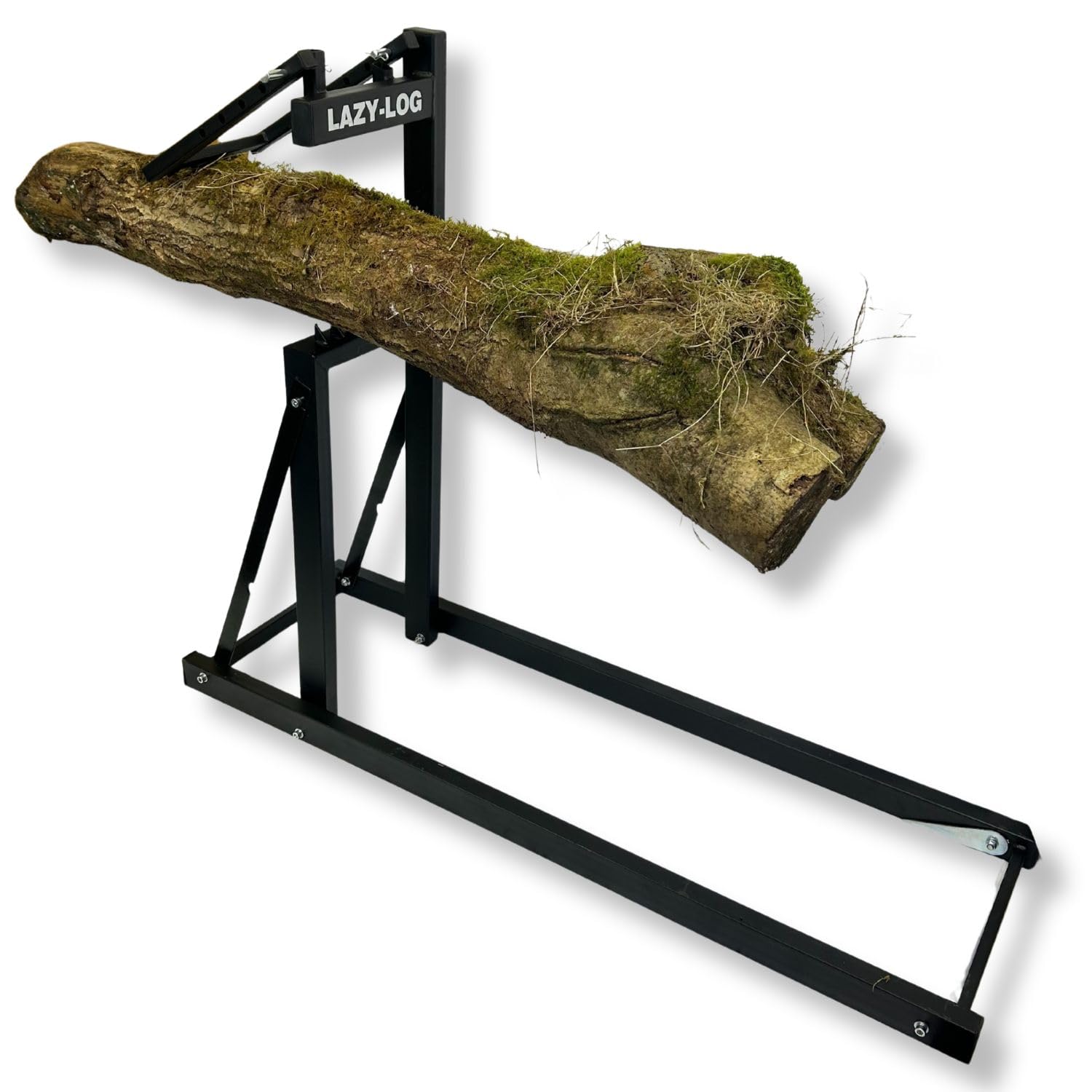 Steel Saw Horse Ground Spikes for Stability | Sturdy Log Cutting Stand | Heavy Duty Loggers Mate Sawhorse | Foldable Durable Log Holder for Efficient Logging | Holds Branches, Timber, Firewood, Fence