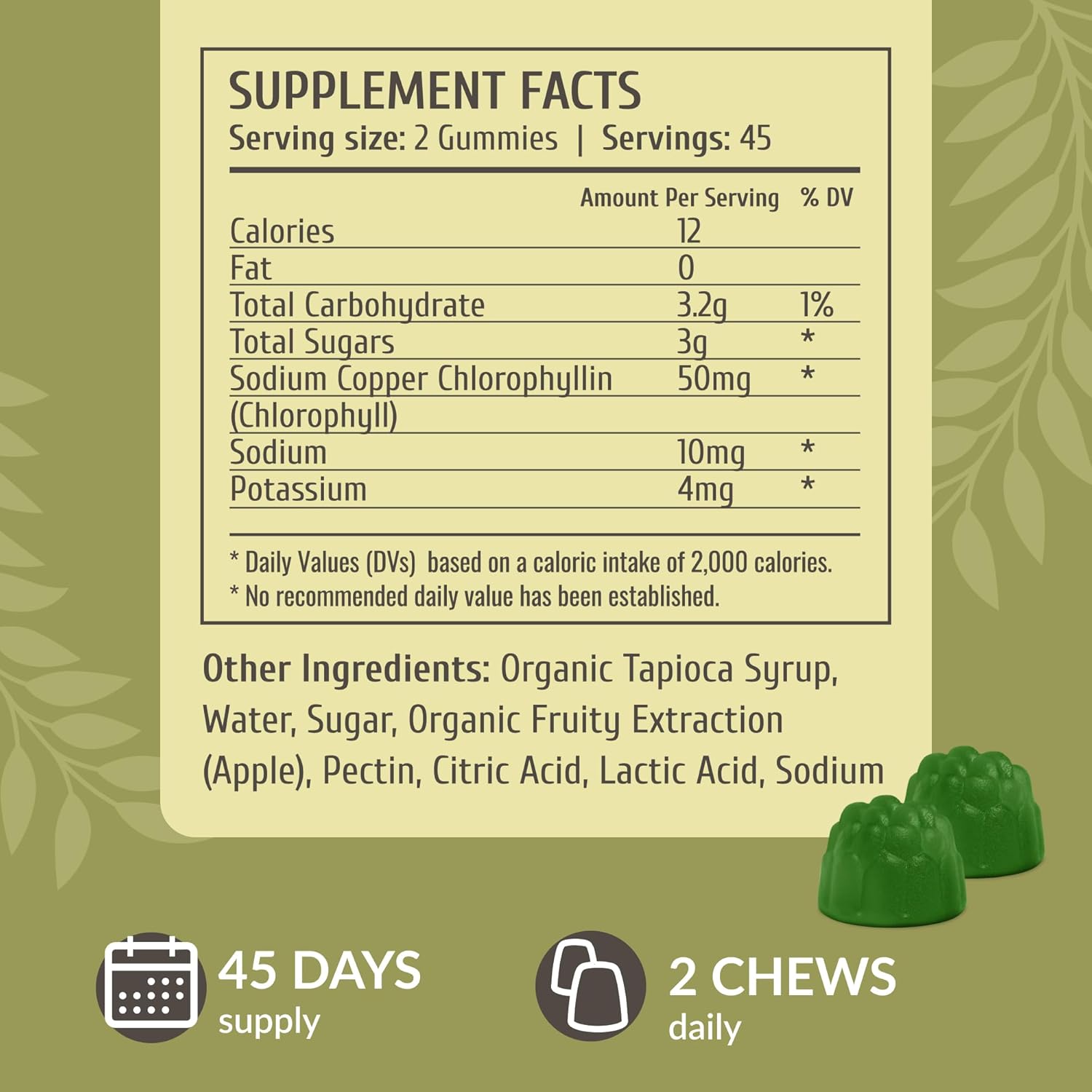 HERBAMAMA Chlorophyll and Milk Thistle Kit - Bundle of 50 mg Chlorophyll Gummies & Milk Thistle Extract Tincture 4 fl oz - Vegan, Non-GMO, Sugar & Alcohol-Free - 2 Pack