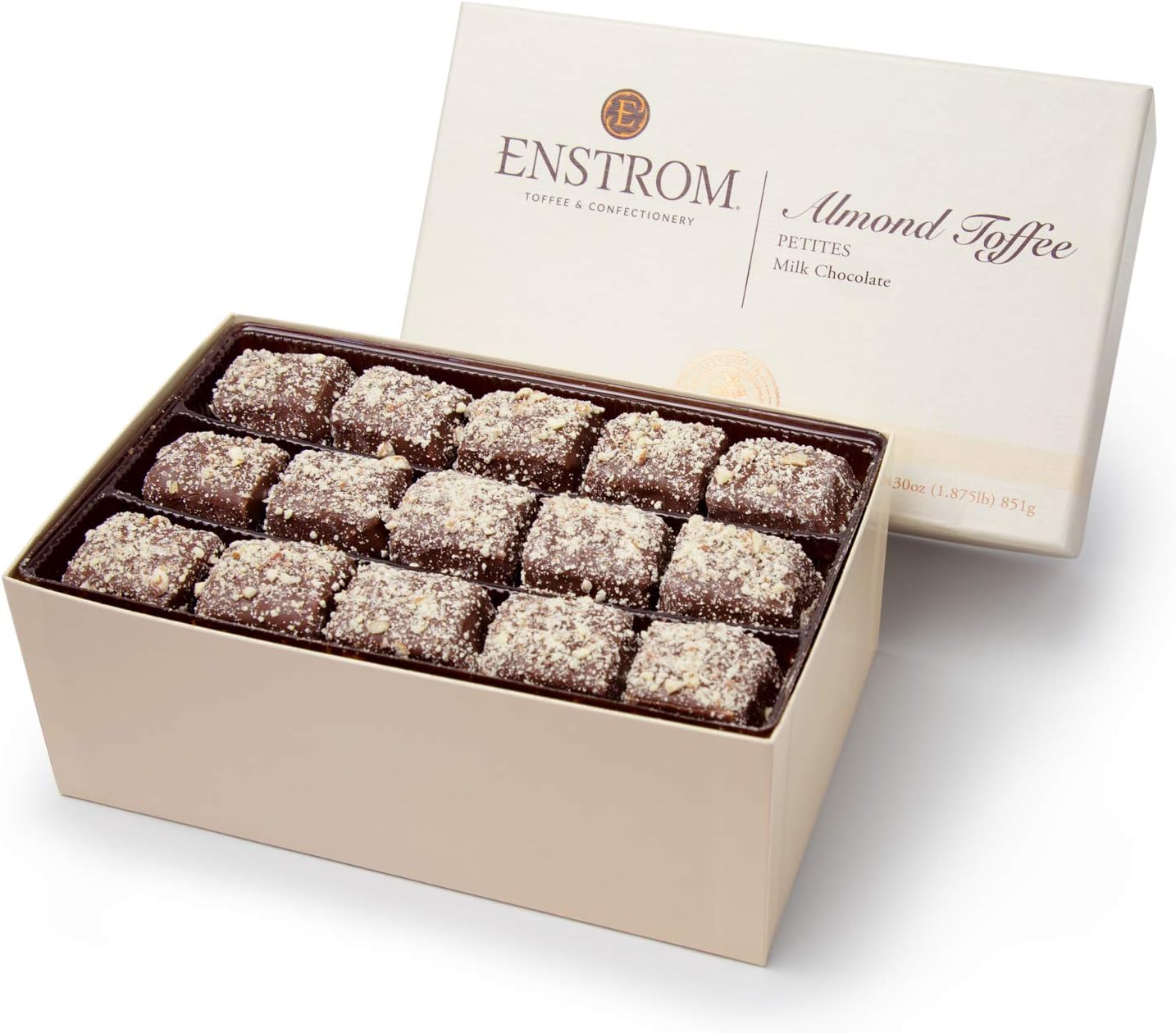Milk Chocolate Almond Toffee Petites 30oz box | Bite-size | Gluten Free | Kosher Dairy | All Natural