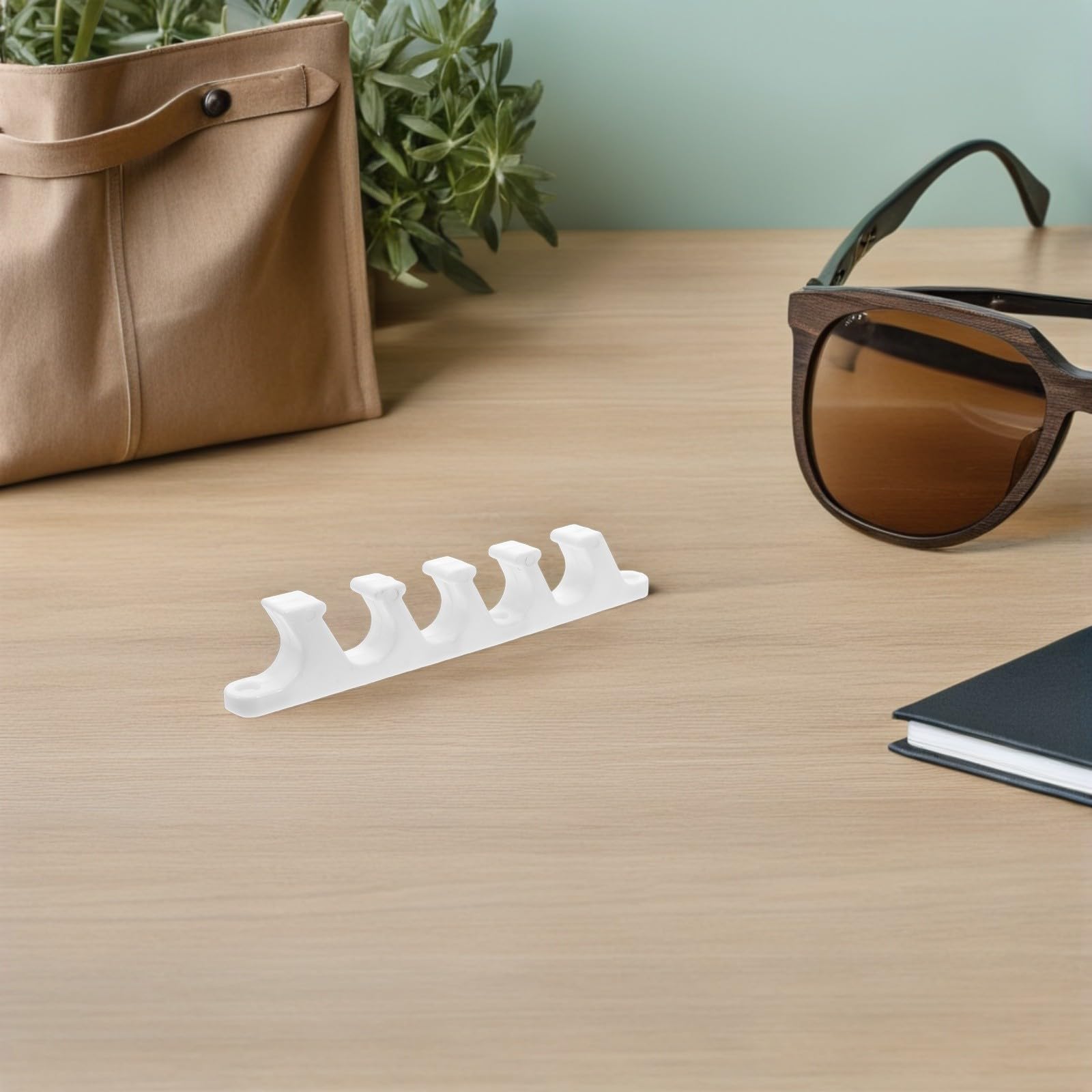 Ajustador Blanco para Silla Lounge de Exterior Diseño Resistente y Plástico Duradero, Soporte de Cinco Posiciones para Actividades al Aire Libre y Picnics, Pack de 4 Piezas