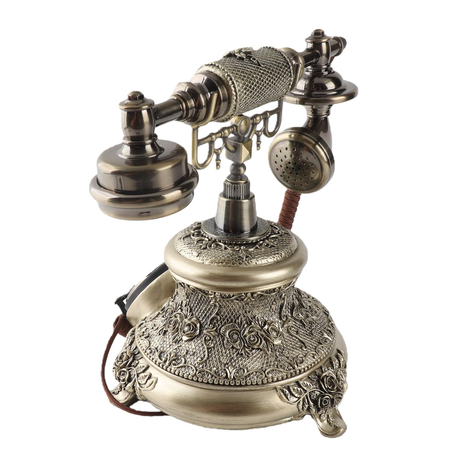 Alomejor Zabytkowy Telefon MS-5700D z tarczą w Stylu Retro do Wystroju Hoteli i Wnętrz, Doskonałe Wykonanie i lekkość, Nie Wymaga Zasilania