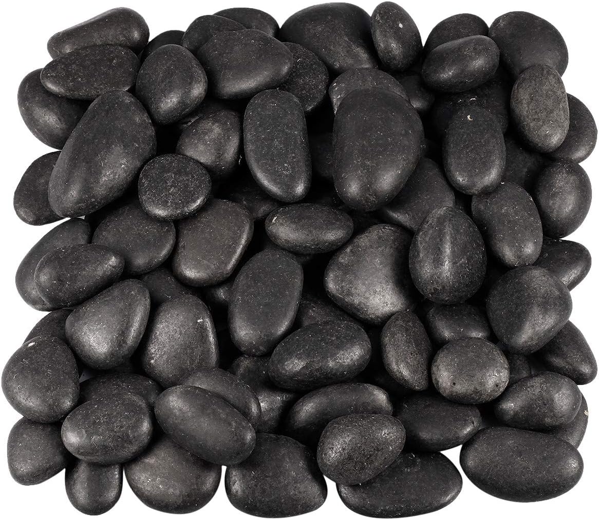 KYEYGWO Aquarium Natural Pebbles River Stones, Decorative Stones and Gravel or Garden Vase Plant Pots Fish Tank 1 Pound