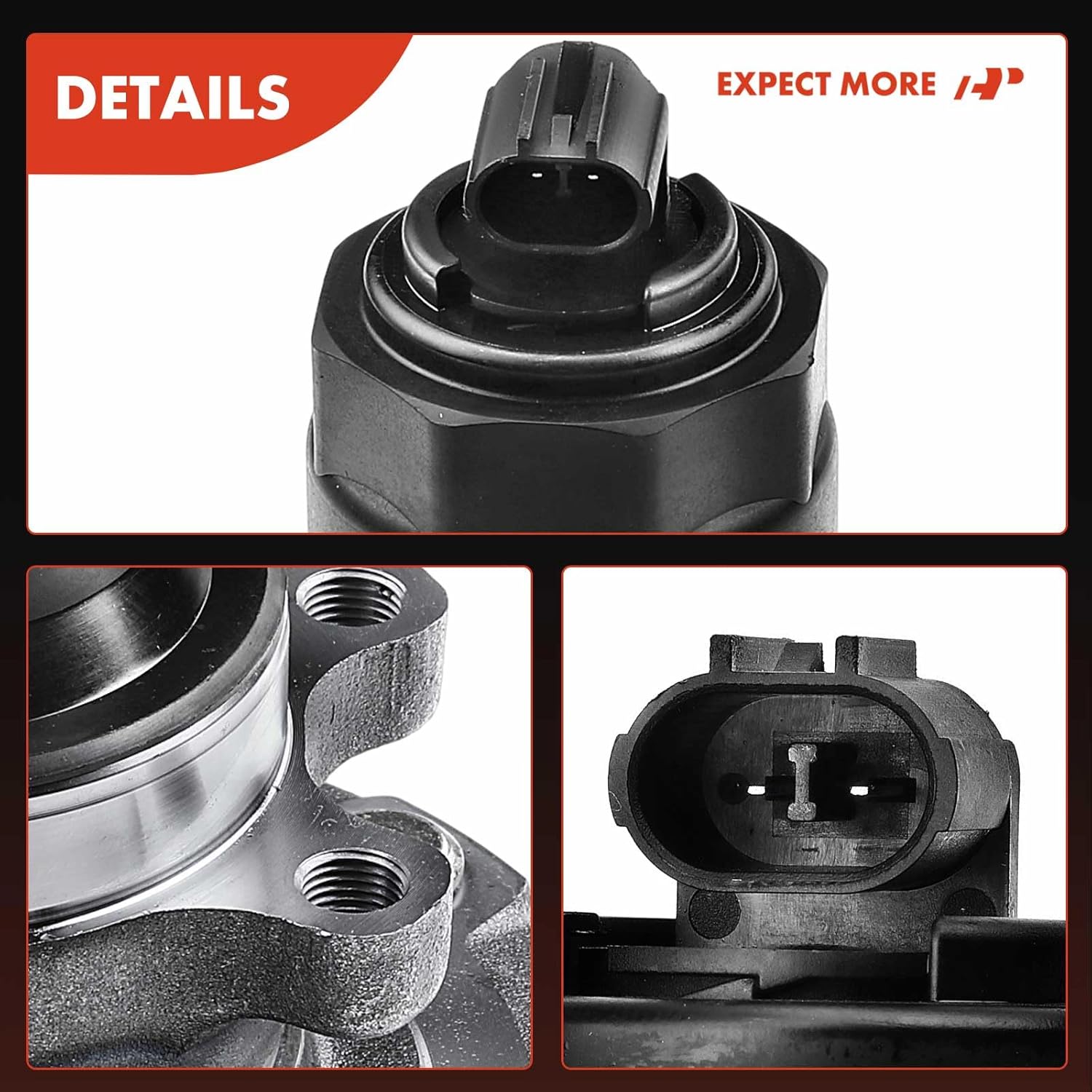 A-Premium Front Wheel Bearing and Hub Assembly with ABS & 6-Lug Compatible with Honda Passport 2002, Isuzu Axiom 2002-2004, Rodeo 2002-2004, Rodeo Sport 2002-2003, RWD Only