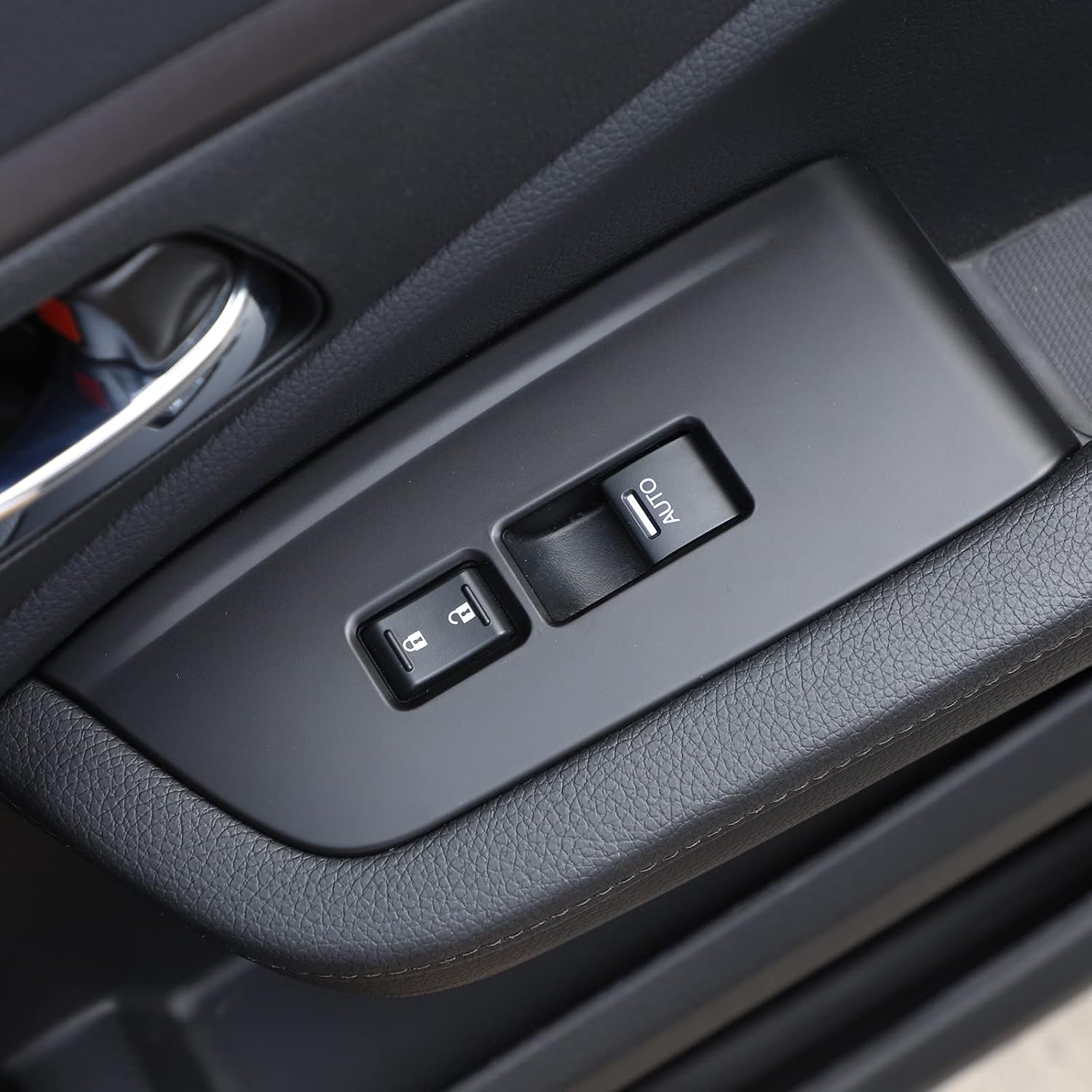 Fit for Honda Pilot 2016-2022,Honda Passport 2019-2023 Car ABS 4pcs Front and Rear Doors Look Interior Door armrest Window Switch Panel Cover Trim (Matte Black)