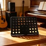 Tabletop Music Stand: Music Scores Holder for Desk - Desktop Book Rack with Folding Leg - Portable for Travel Document Paper Sheet Speech Draft Reading