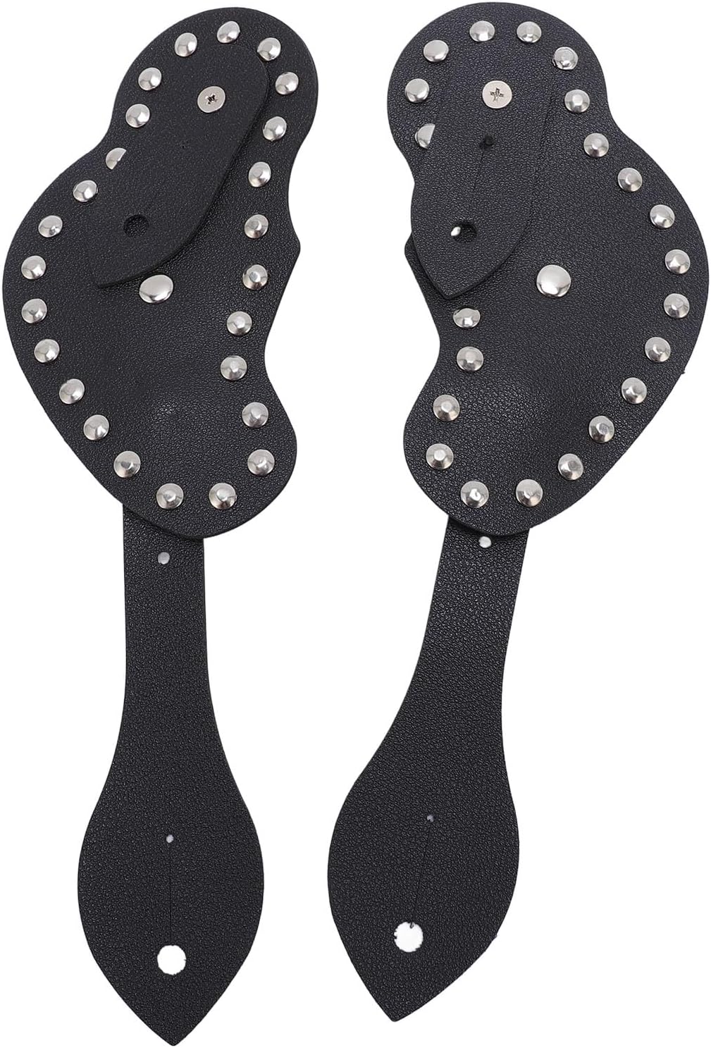 TOPINCN 2PCS Spur Straps for Cowboy, Boots Equipment, Rodeo, Equestrian, Full Grain Leather, Handmade Accessories
