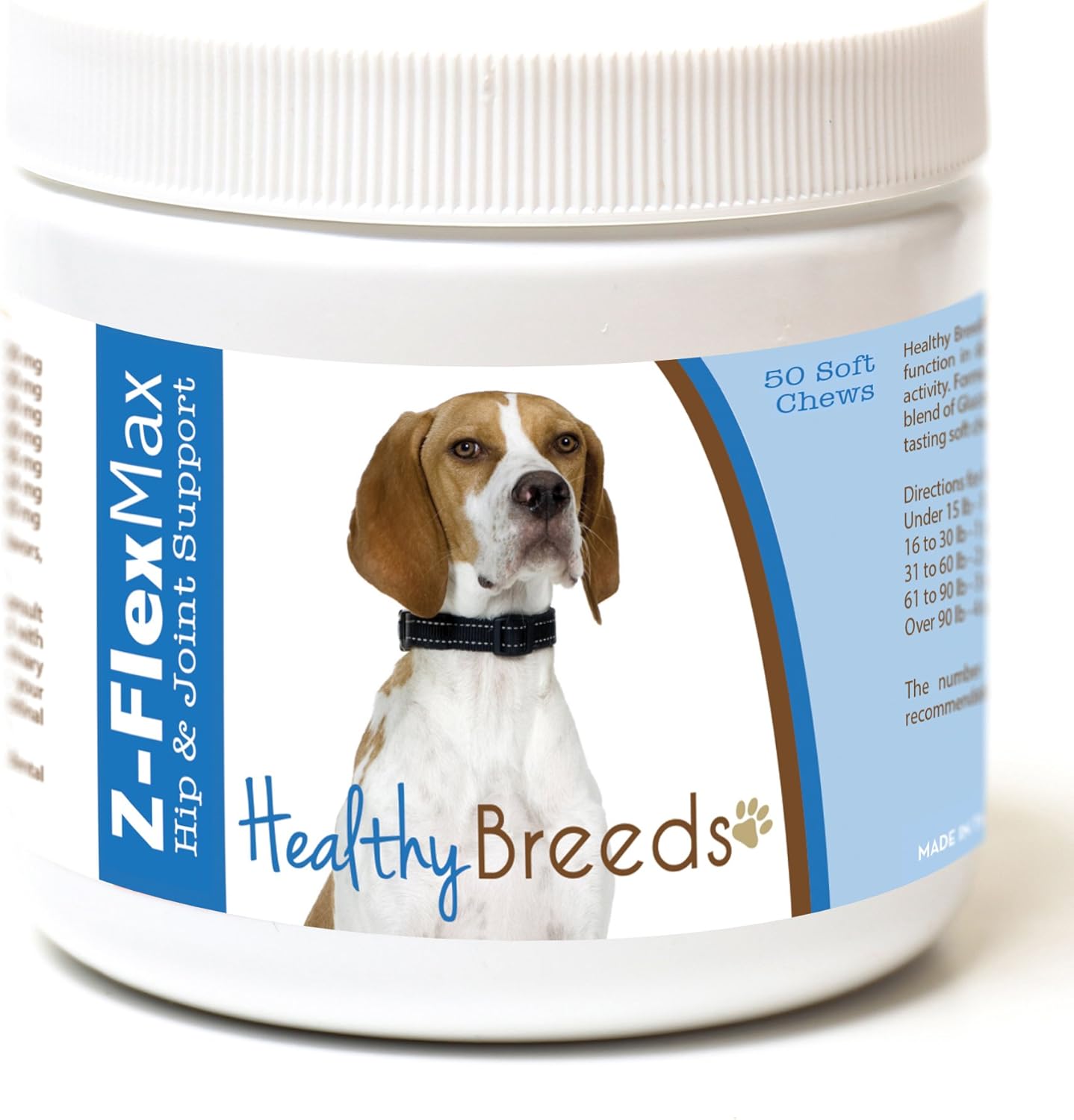 Healthy Breeds Z Flex Max Hip & Joint Supplement Soft Chews for Shetland Sheepdog - OVER 100 BREEDS - Medium & Large Breed Formula - 50 Count