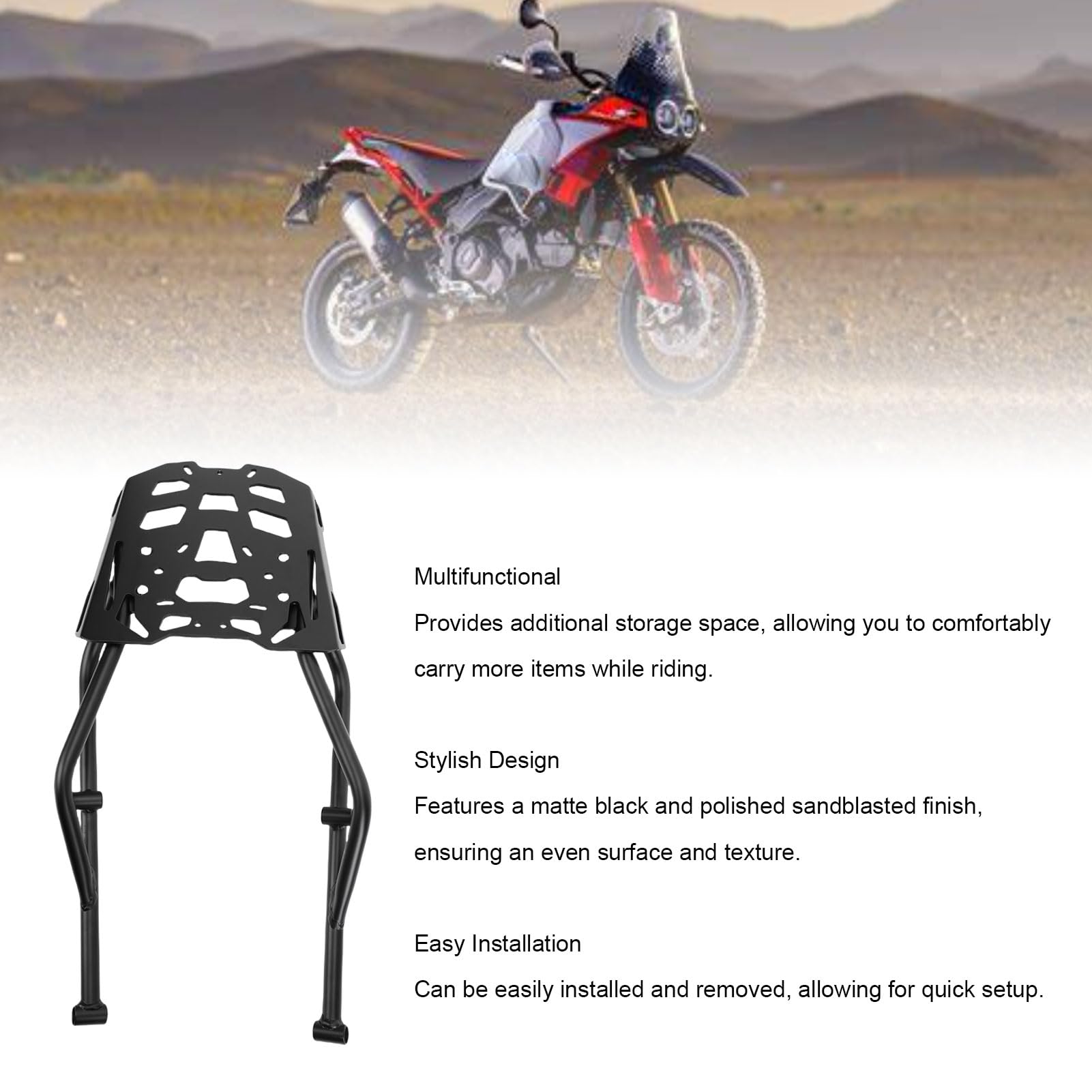 Portaequipajes Trasero para Moto, Compatible con Desert X 2022-2025