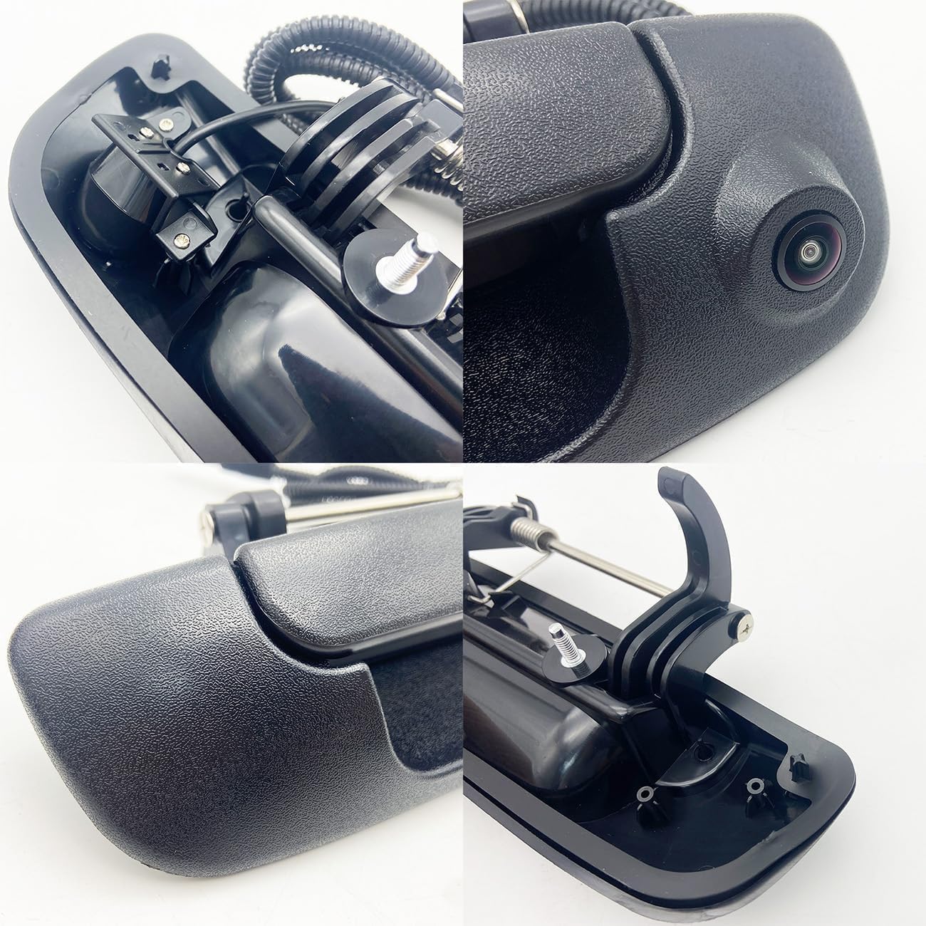 Tailgate Handle Backup Camera Compatible with 2002-2008 Ram 1500, 2003-2009 Ram 2500/3500 (Textured Black) Tailgate Latch Door Handle with Rear View Parking Camera