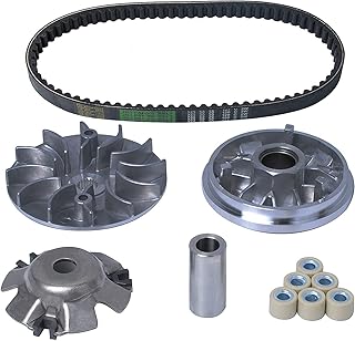 Complete Variator Kits Compatible with GY6 125cc/150cc 152QMI/157QMJ ENGINE with 743-20-30 Belt, Assembly for 4-Stroke Engine Scooter ATV and Gokart 150cc Performance Parts