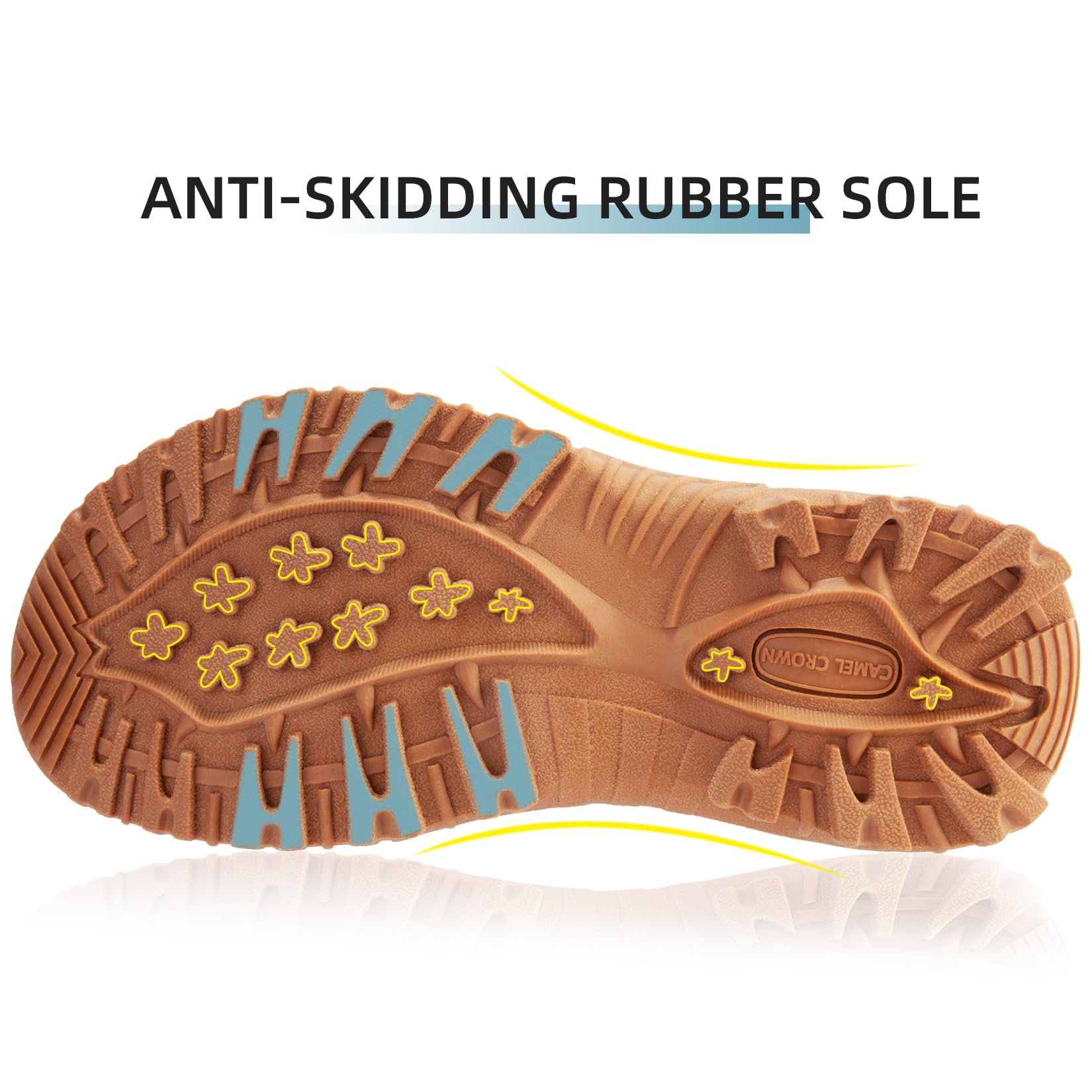 CAMEL CROWN Hiking Sport Sandals for Women Anti-skidding Water Sandals Comfortable Athletic Sandals for Outdoor Wading Beach