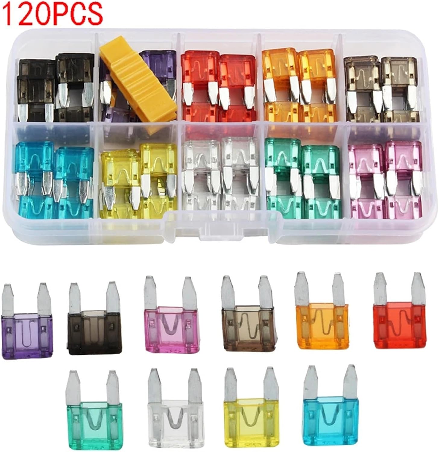 Car Fuse Blade Fuse Kit Fuses Automatic Truck Blade The Fuse Insurance Insert Insurance of Xenon Piece Lights Auto Accessories(120 pcs)