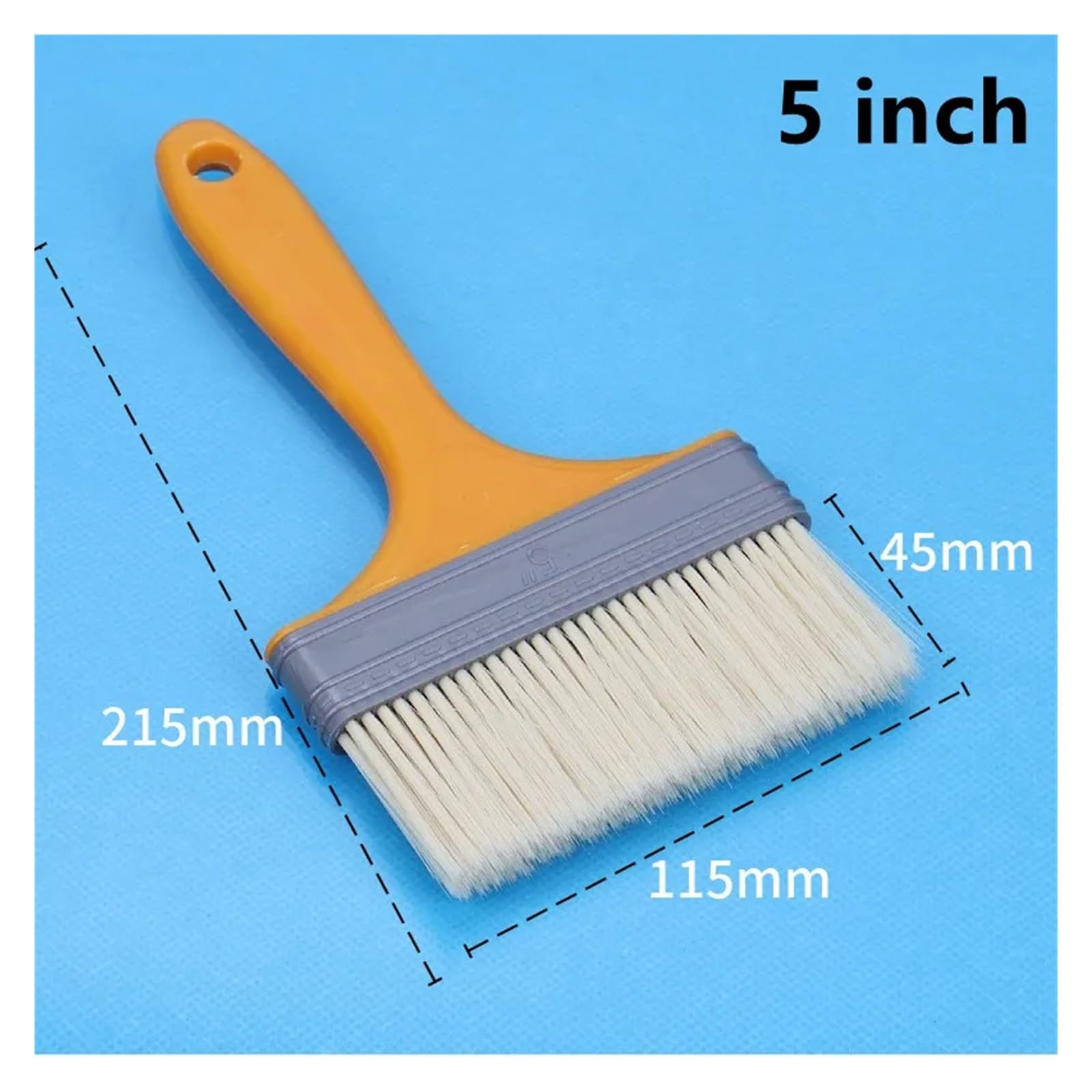 Pinselset 5 Stücke Pinsel BBQ Kunststoffgriff Mehrzweck Sauce Gebäck Aquarell Malerei Werkzeuge 1/2/3/4/5 Zoll(5inch-5pcs)