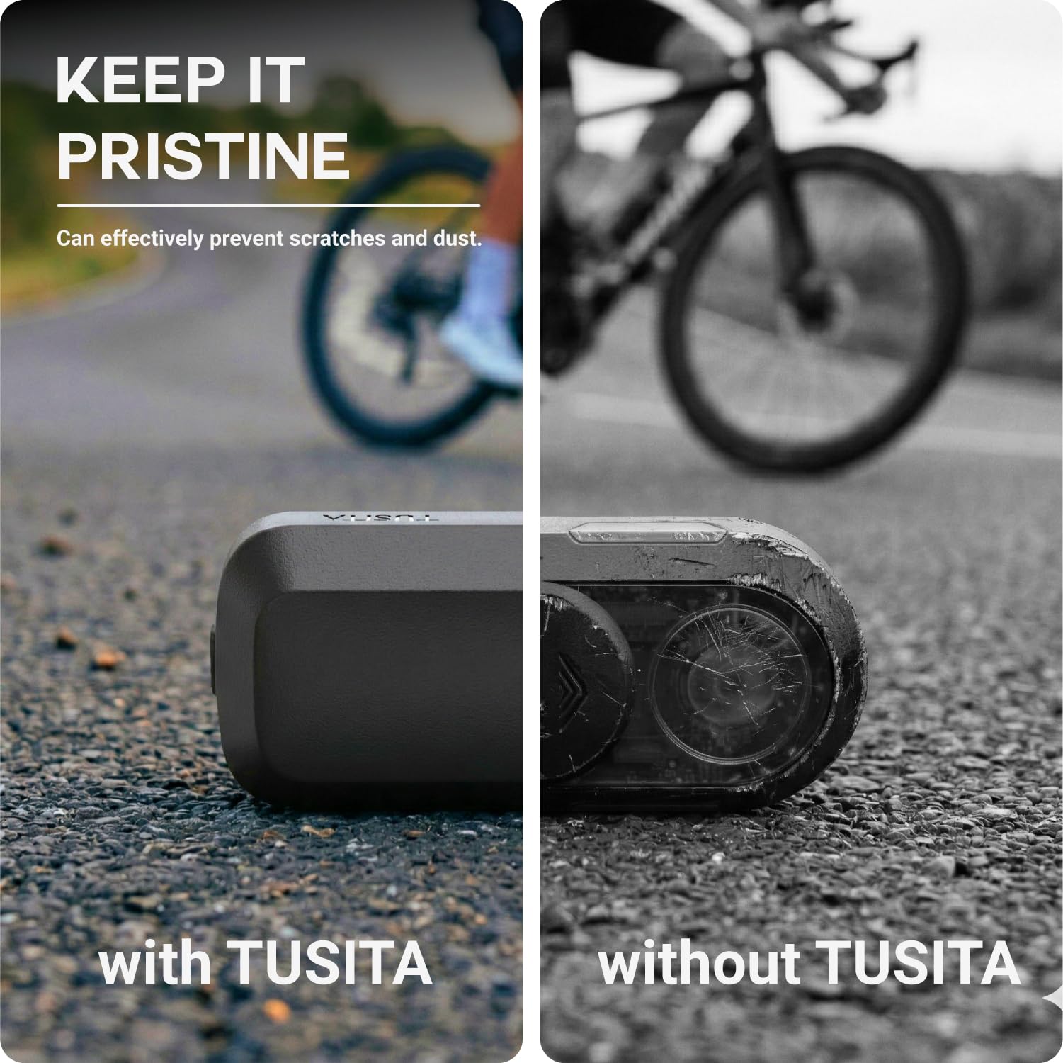TUSITA Silikonowe Etui Kompatybilny z Garmin Varia RearVue 820 Radar Światło Tylne - GPS Systemów Akcesoria
