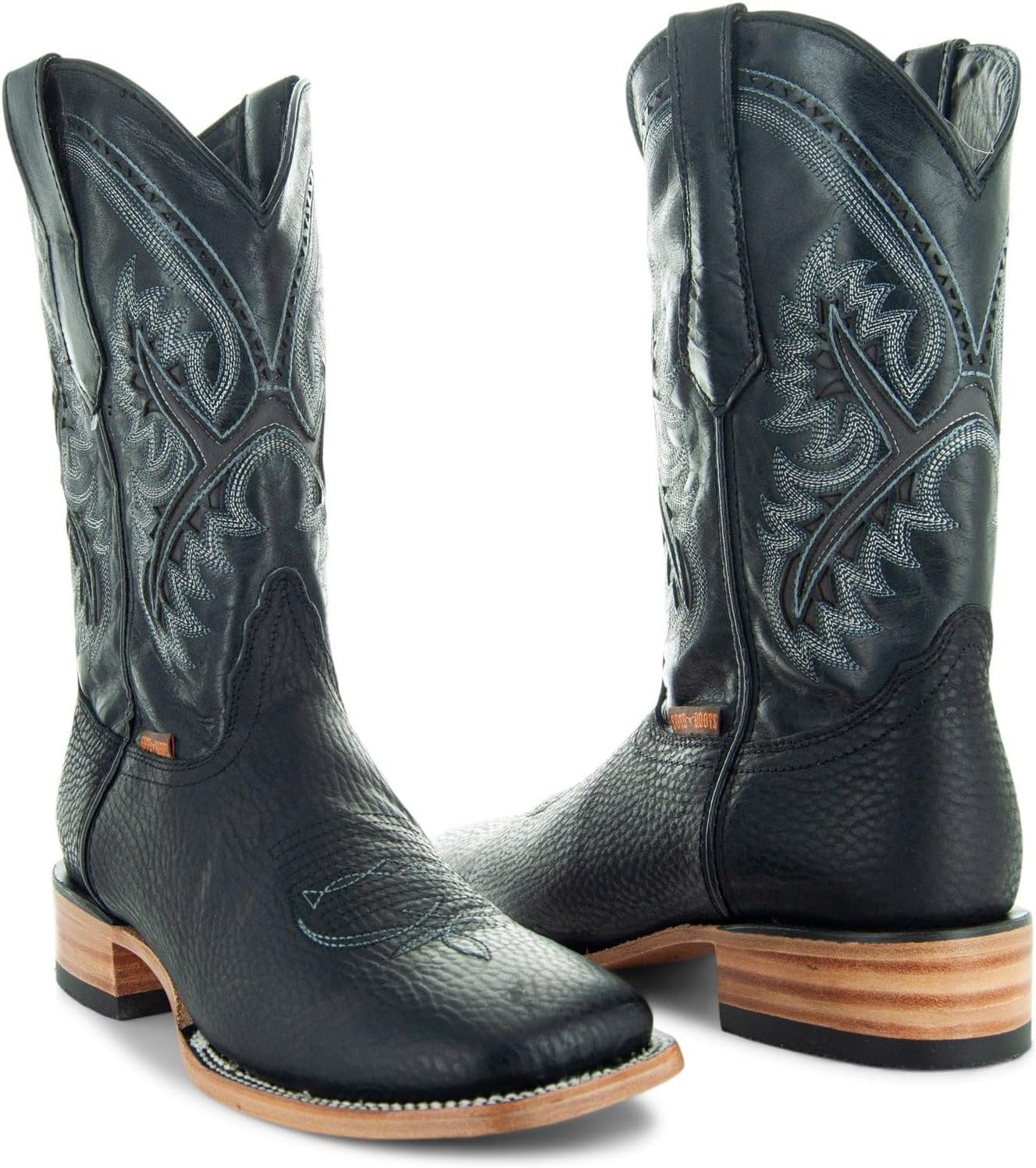 Soto Boots Mens Black Square Toe Cowboy Boots, Bangladesh Ubuy