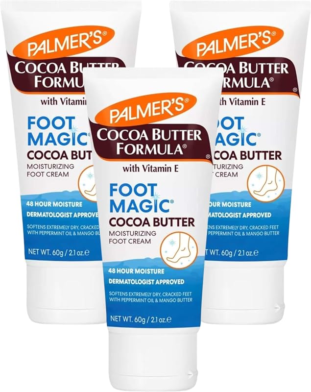 Palmer's Cocoa Butter Foot Magic Moisturizer 2.1 Ounce Tube (62ml) (Pack of 3)