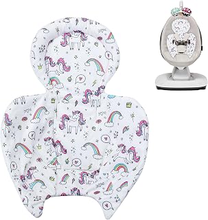 Infant Car Seat Insert Compatible with Mamaroo Swing & Graco Swing, 2-in-1 Infant Insert for Car Seat, Super Soft Baby Car Seat Cushion, Breathable Car Seat Insert for Newborn