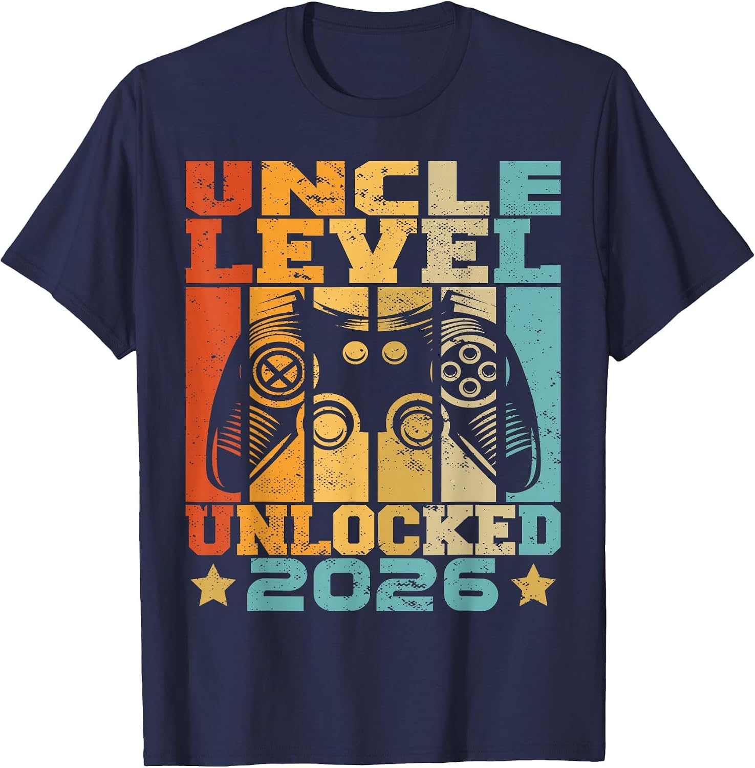 Uncle Level Unlocked 2026 Baby Announcement Uncle Gaming T-Shirt image 5