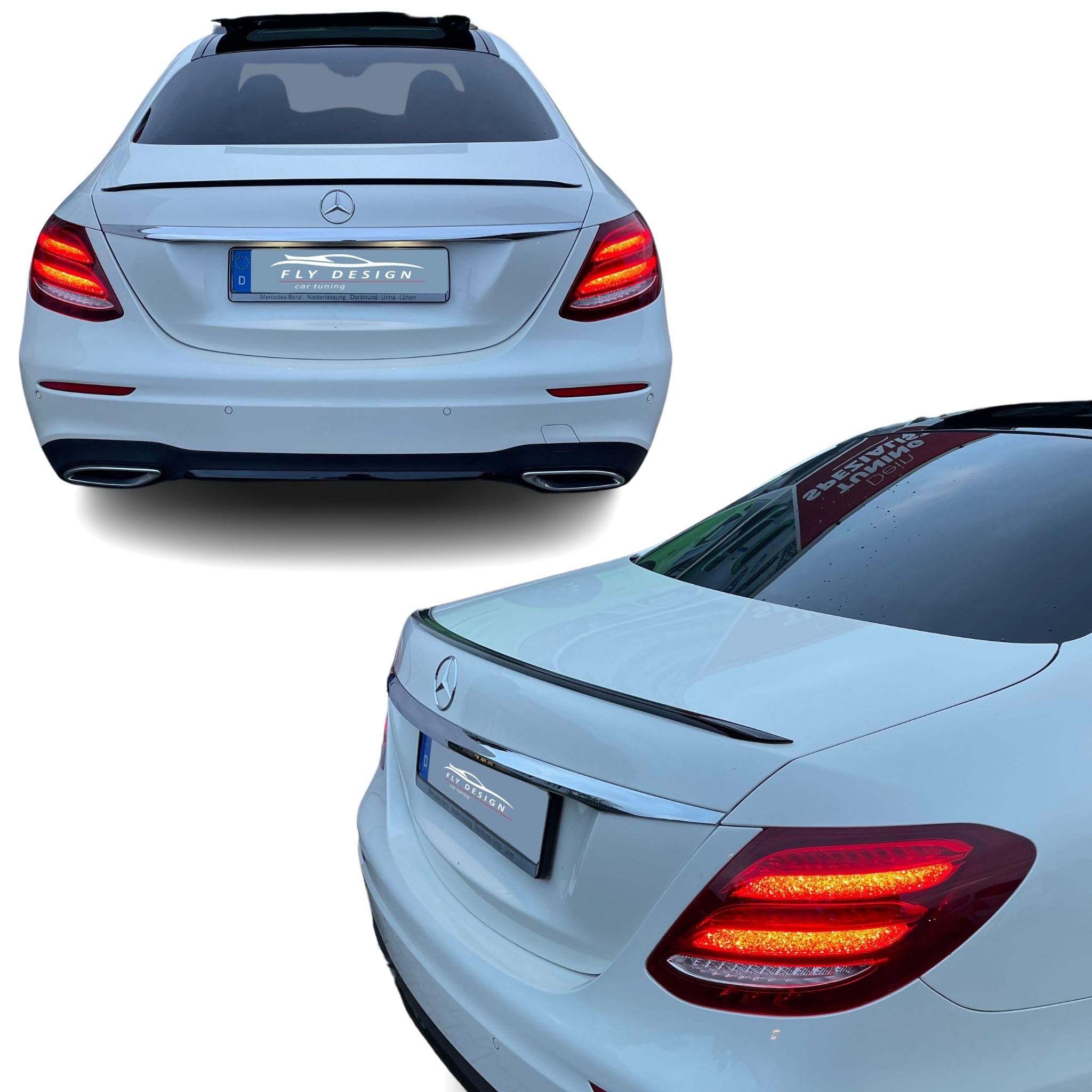 Alerón trasero para Mercedes Clase E W213, color negro brillante