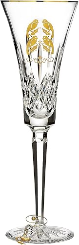 Miniatura 1 de Lismore Four Calling Birds Flauta de champán 2016 Color Oro