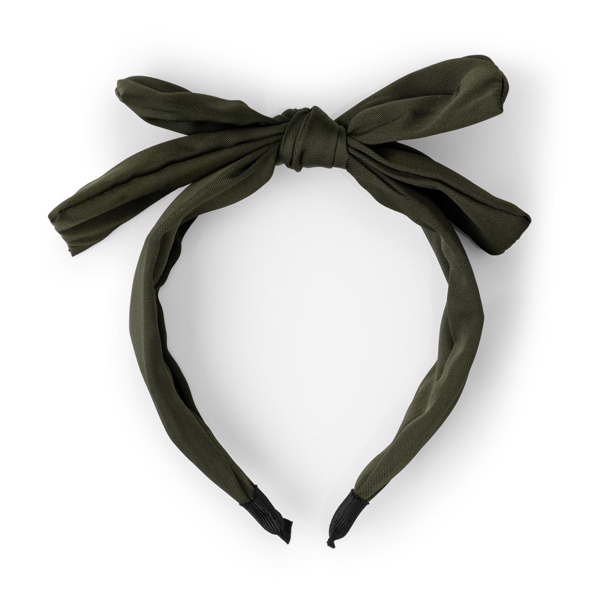 Satin Bow Headband for Women with Twist Turban Knotted Hairband Headband for Women Knotted Wide Headband
