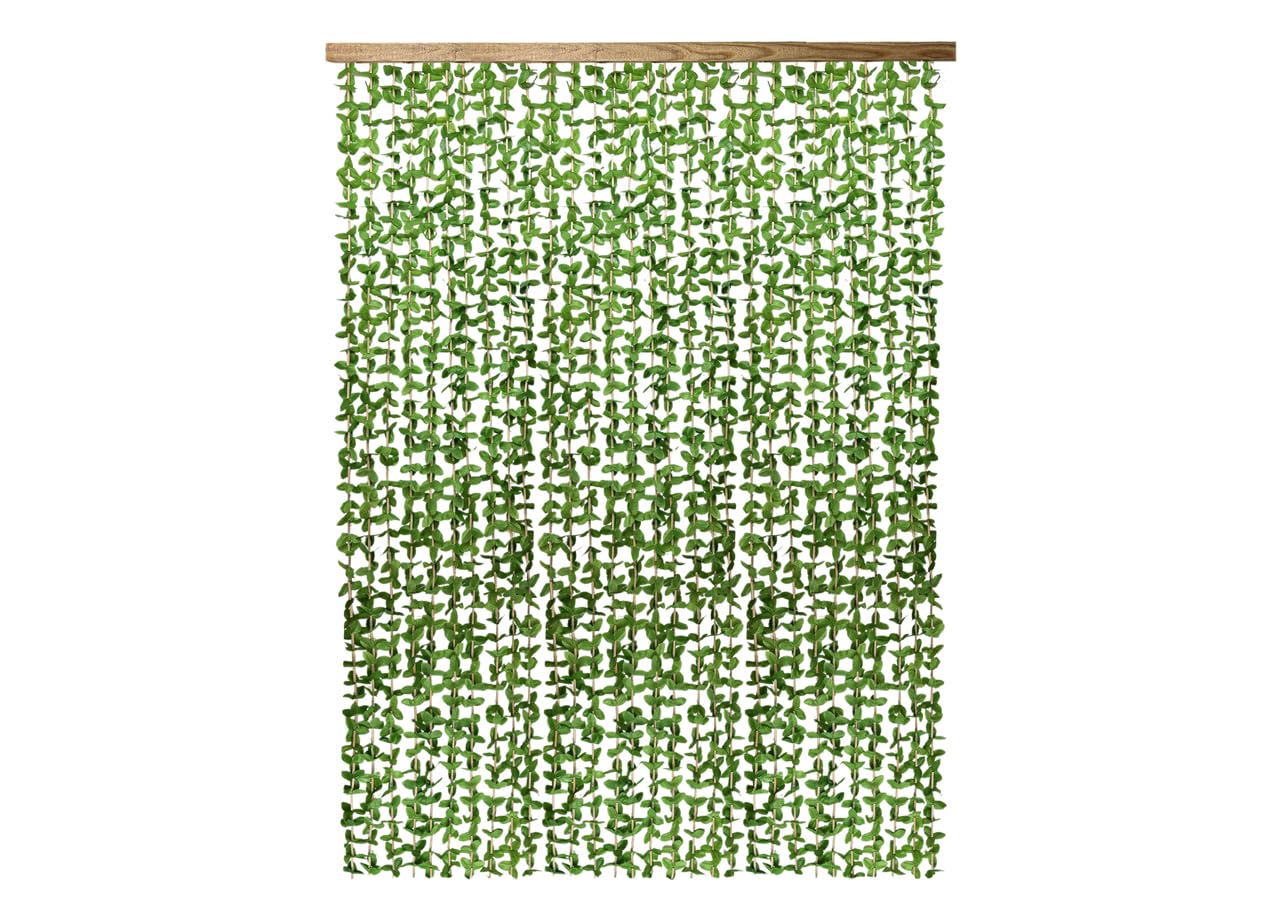 BIANCHERIAWEB Tenda Antimosca con Foglie Antirumore Caduta Pannello Porta Finestra Casa Amazzonia 100x220 Amazzonia