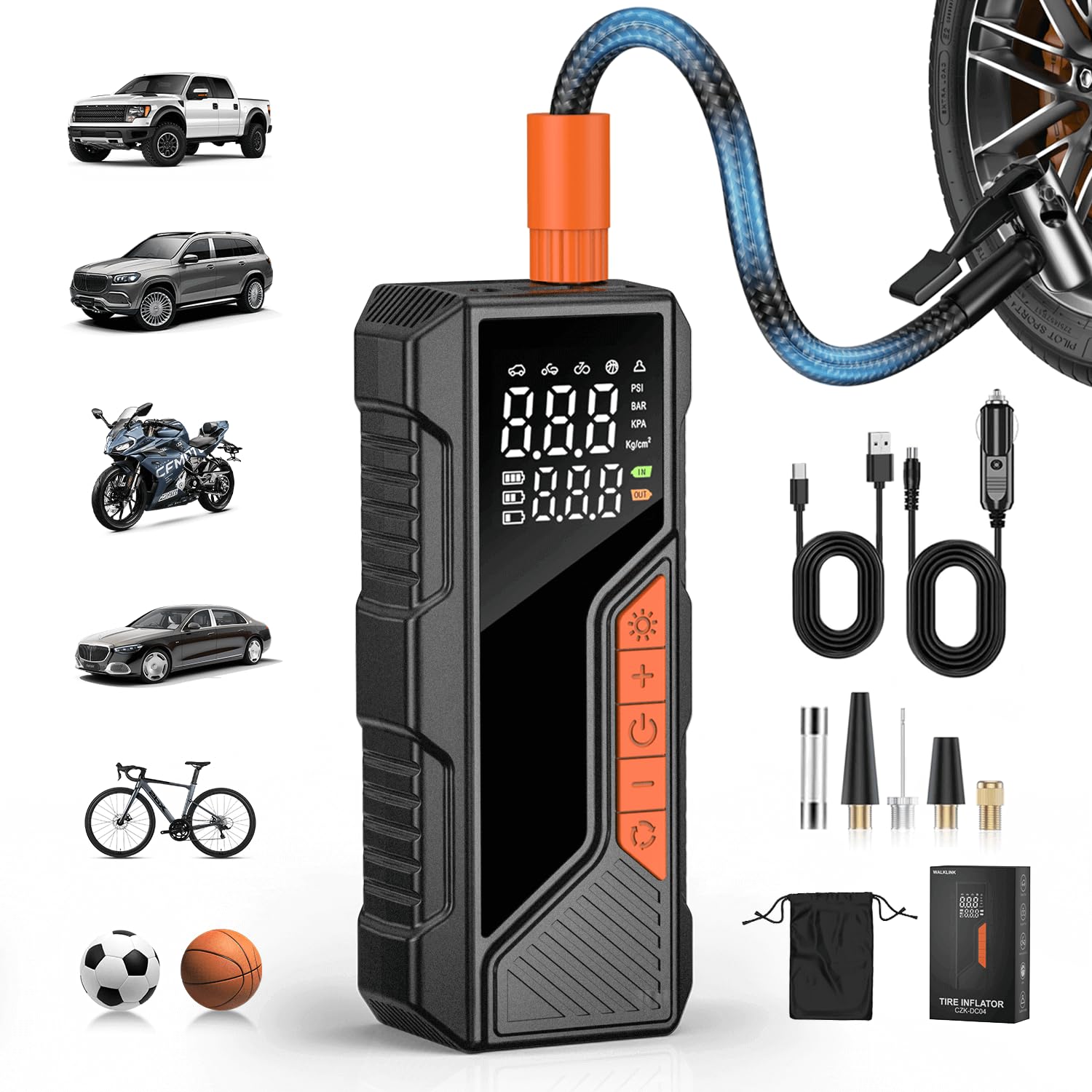 Tire Inflator Portable Air Compressor