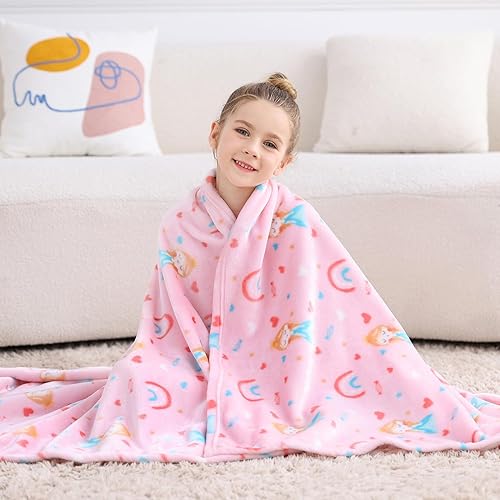 Miniatura 1 de Manta de princesa para niñas, manta para niños y niñas, suave y acogedora, bonita manta de princesa para sofá, cama, regalo de cumpleaños de Navidad