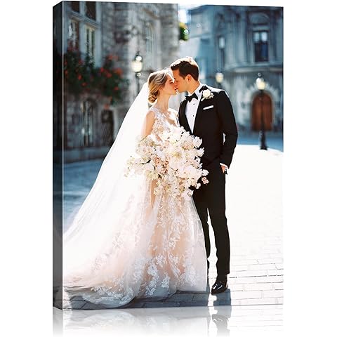 AbcCustomize Canvas Prints with Your Photos, Custom Canvas for Living Room and Bedroom Decor, Personalized gifts for Friends Lover and Family, Canvas Wall Art for Gifts & Keepsakes, Ready to Hang