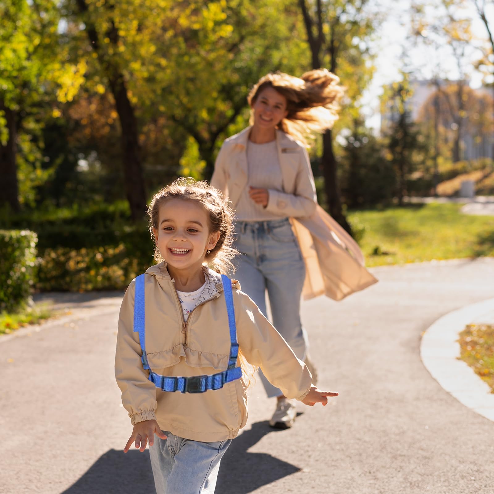 2 Stück Pferdegeschirr für Kinder, Blau Pferdeleine zum Spielen für Kinder, Pferdeleine Spielzeug Verstellbares Pferdegeschirr für Kinder für Spielen Skifahren Rollenspiel