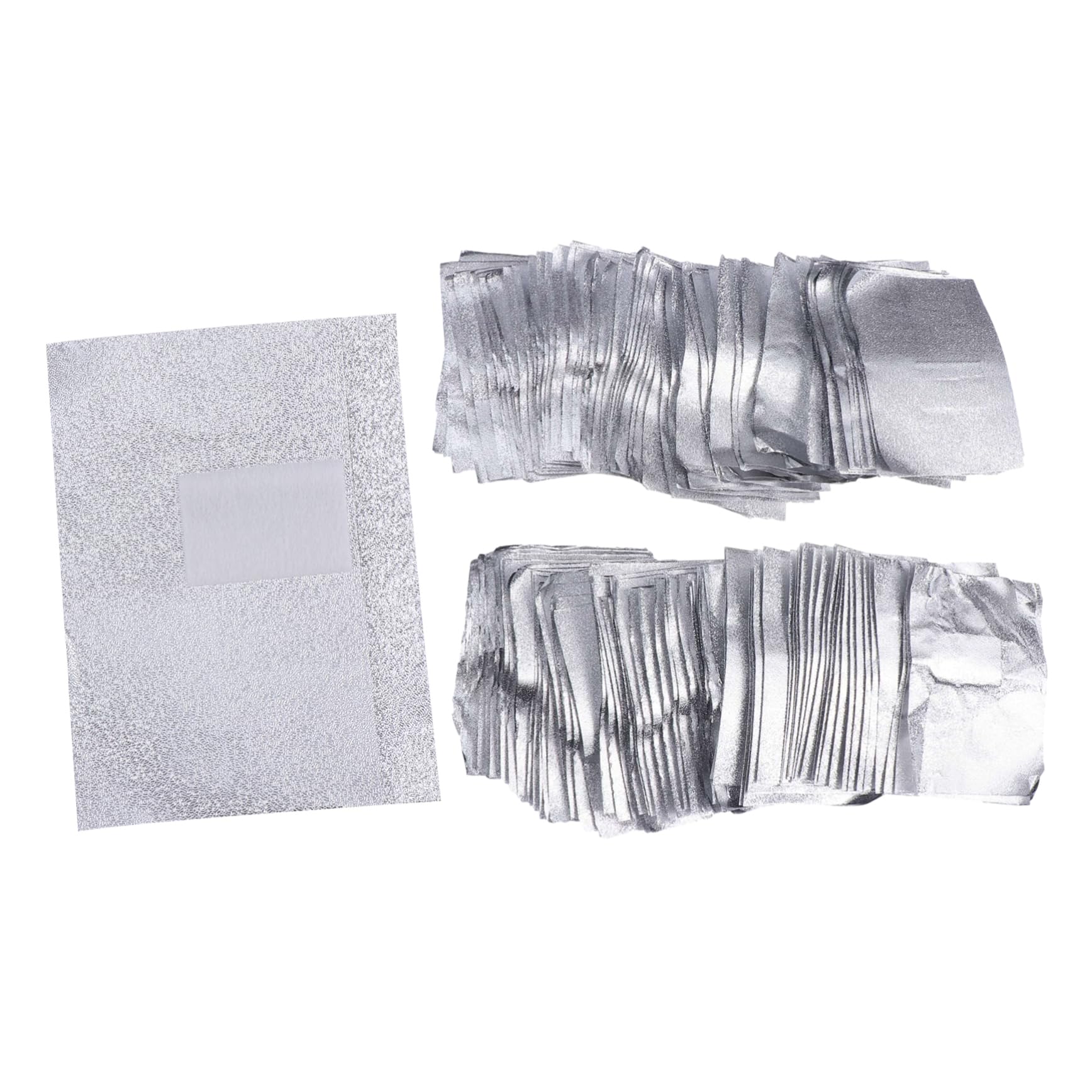 Beaupretty Nail Cleaning Tin Foil 500pcs Nail Polish Pads Foil Wraps Kit Easy to Use for Gel Polish Removal